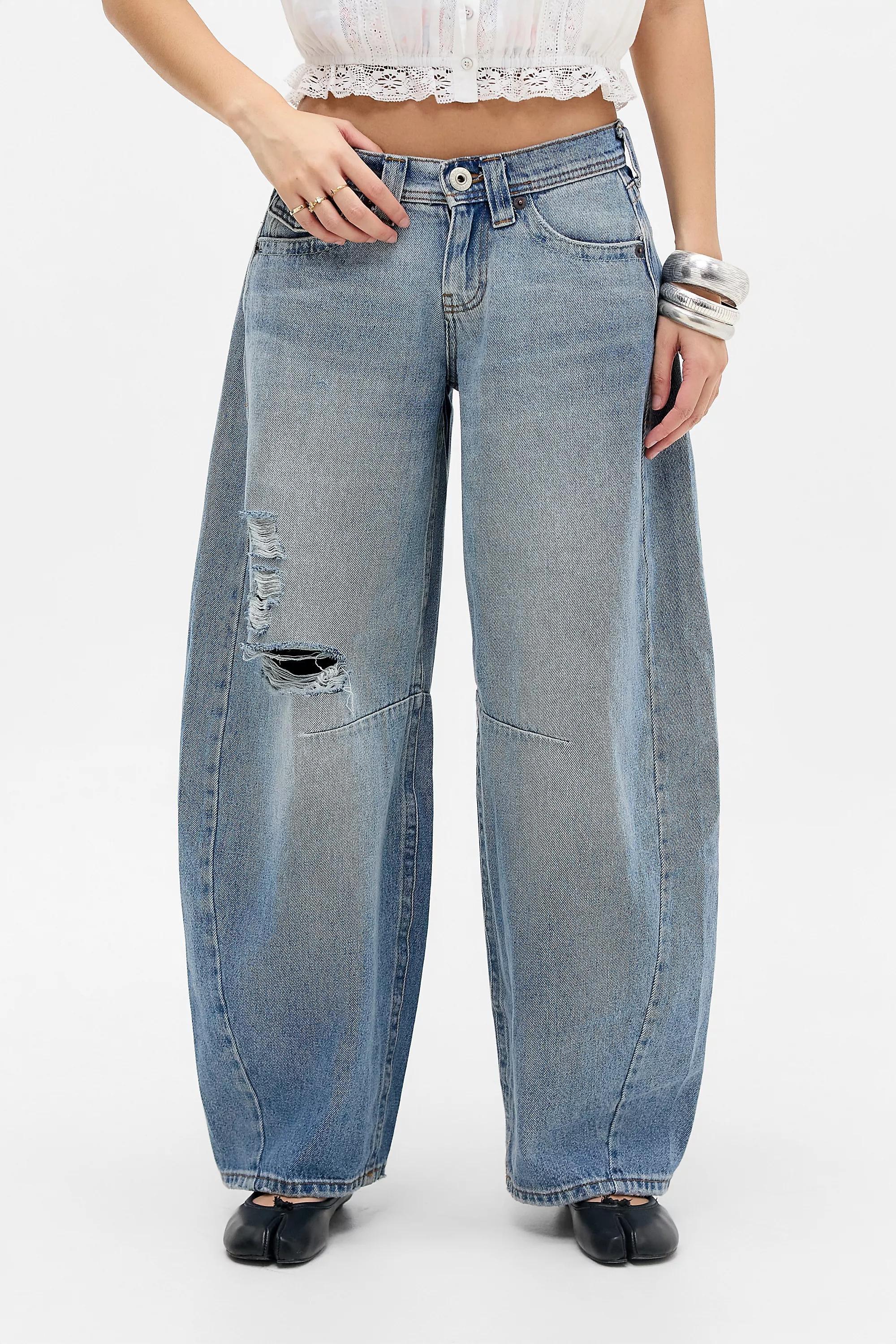 Blue Vintage Denim Medium Beg Kayla Cocoon Jeans, VINTAGE DENIM MEDIUM, large image number 1