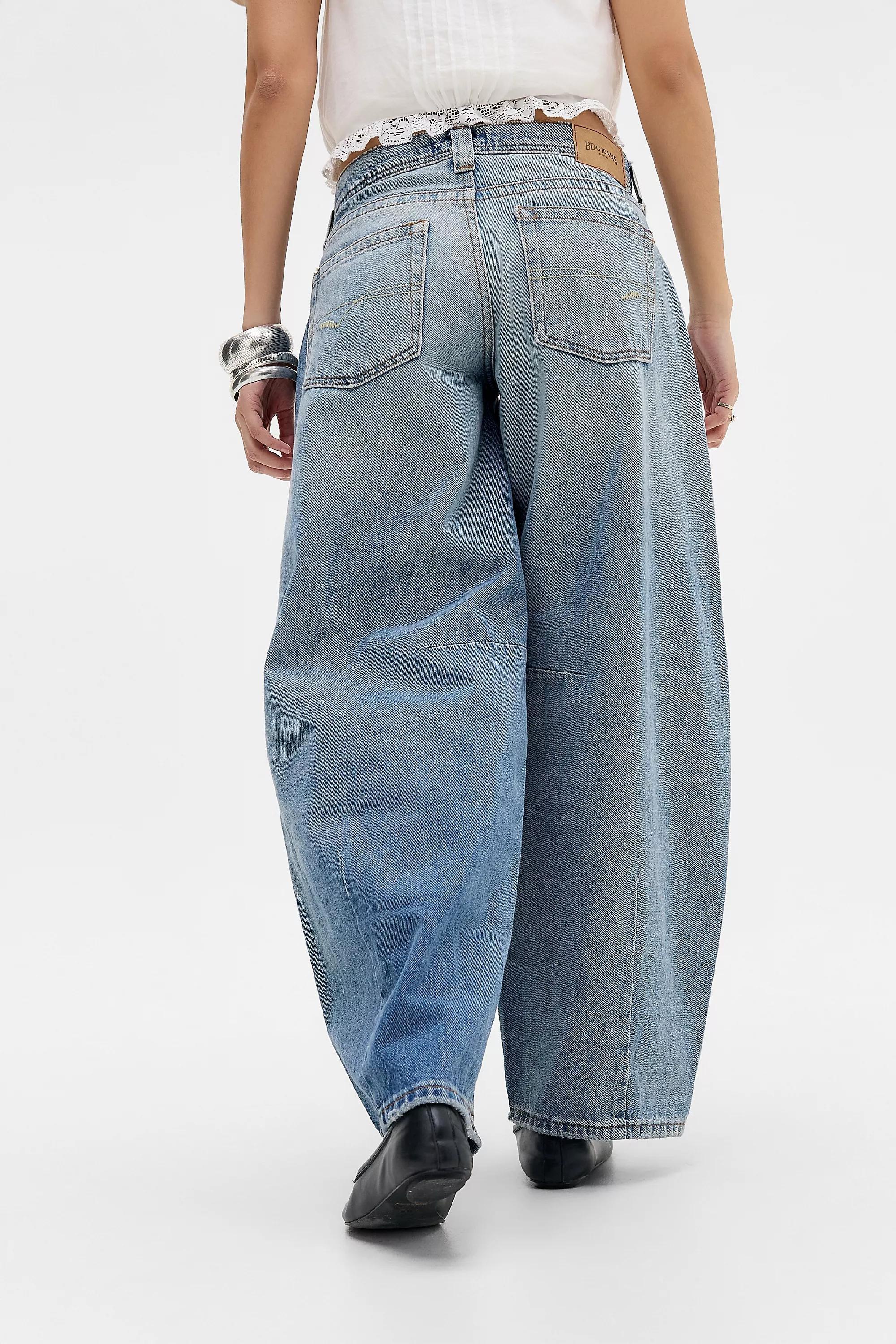 Blue Vintage Denim Medium Beg Kayla Cocoon Jeans, VINTAGE DENIM MEDIUM, large image number 4