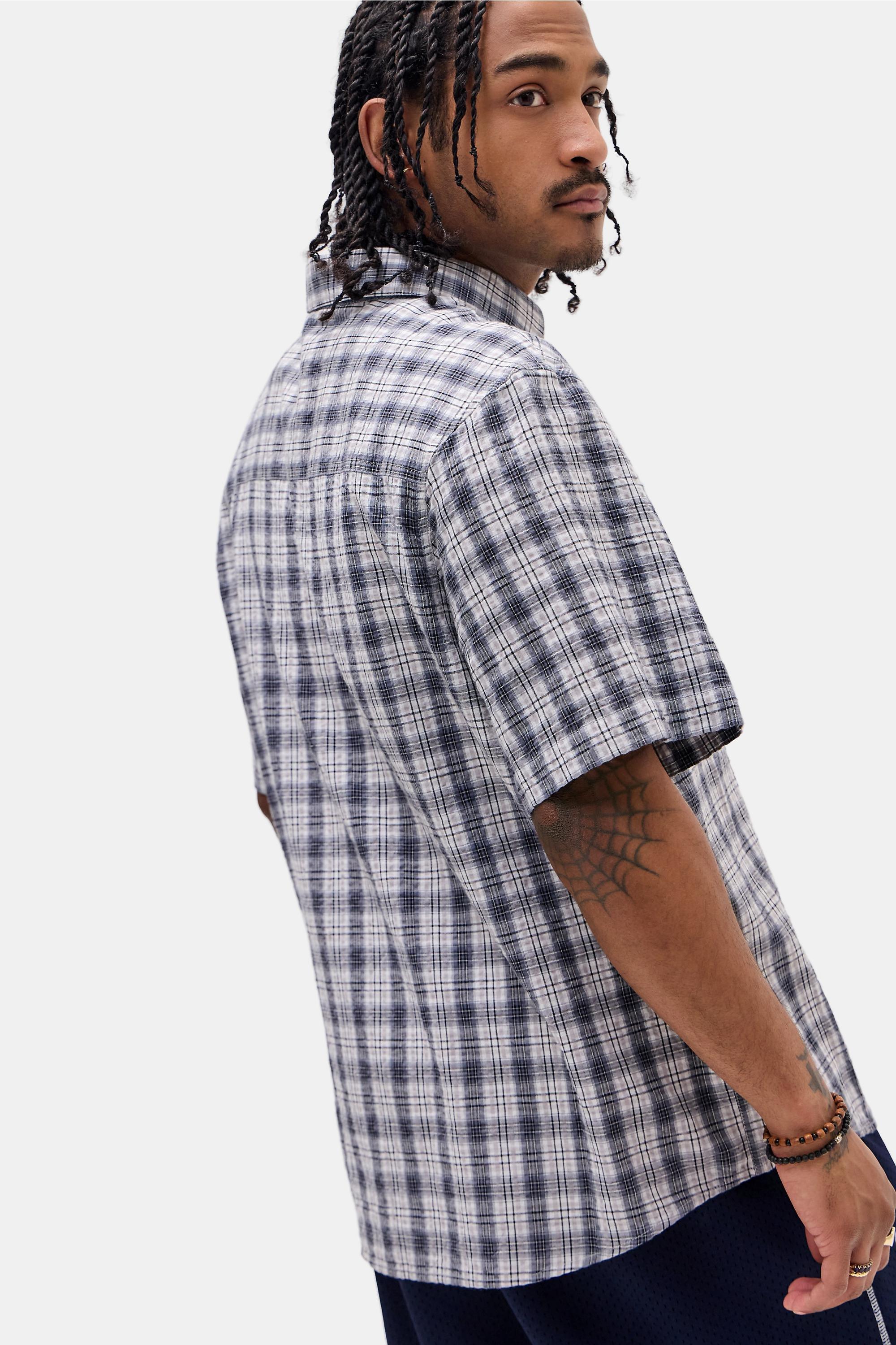 Beige Iets Frans... Black & White Cole Check Shirt, NEUTR, large image number 5