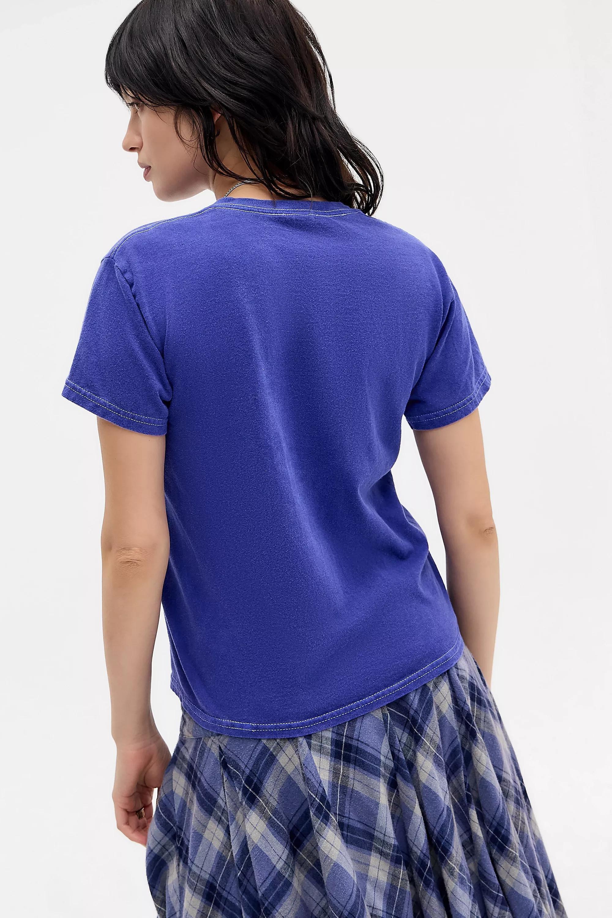 BLUE UO Dinosaur Doodle Relaxed T-Shirt, BLUE, large image number 3