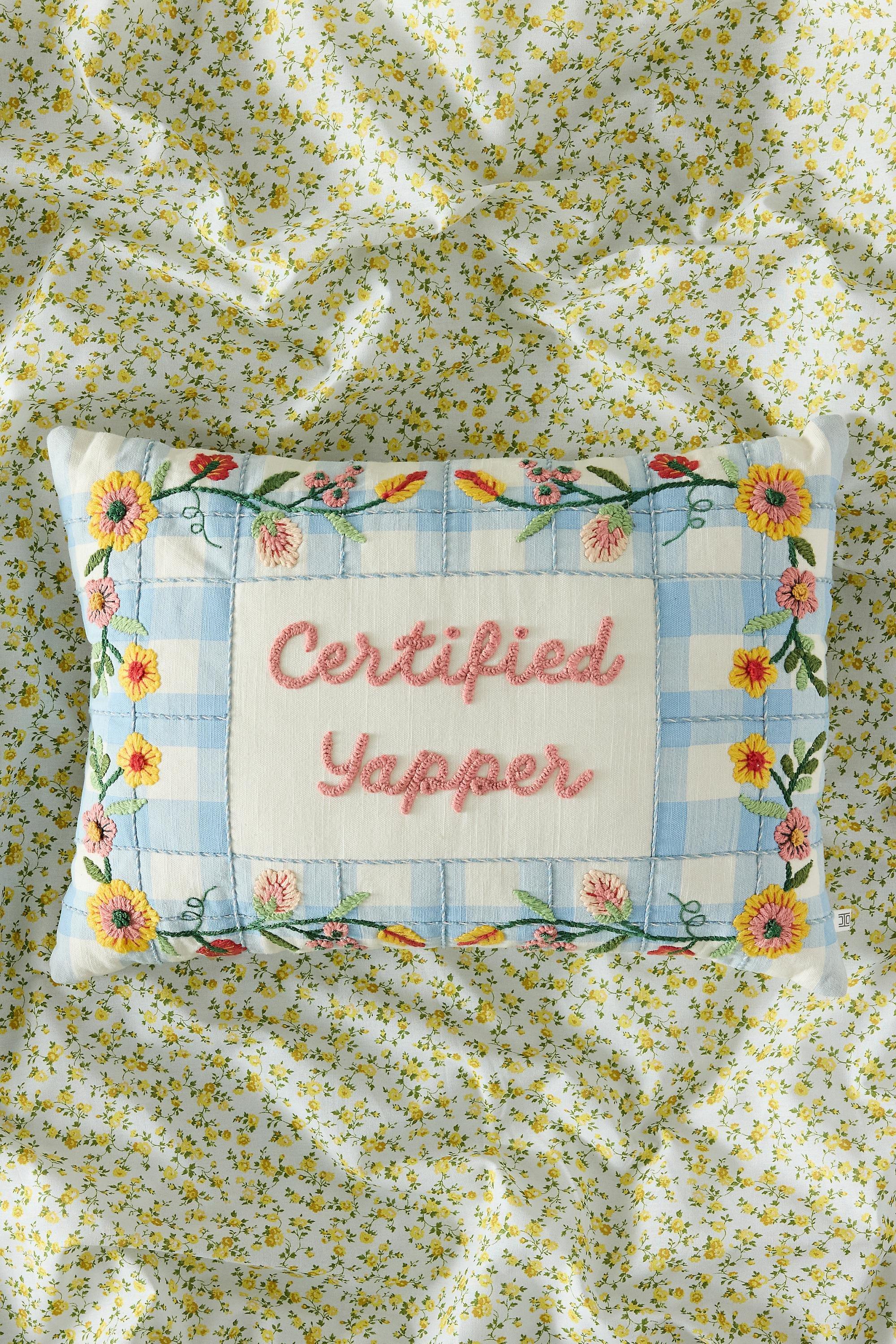 Blue Certified Yapper Cushion, BLUE, medium