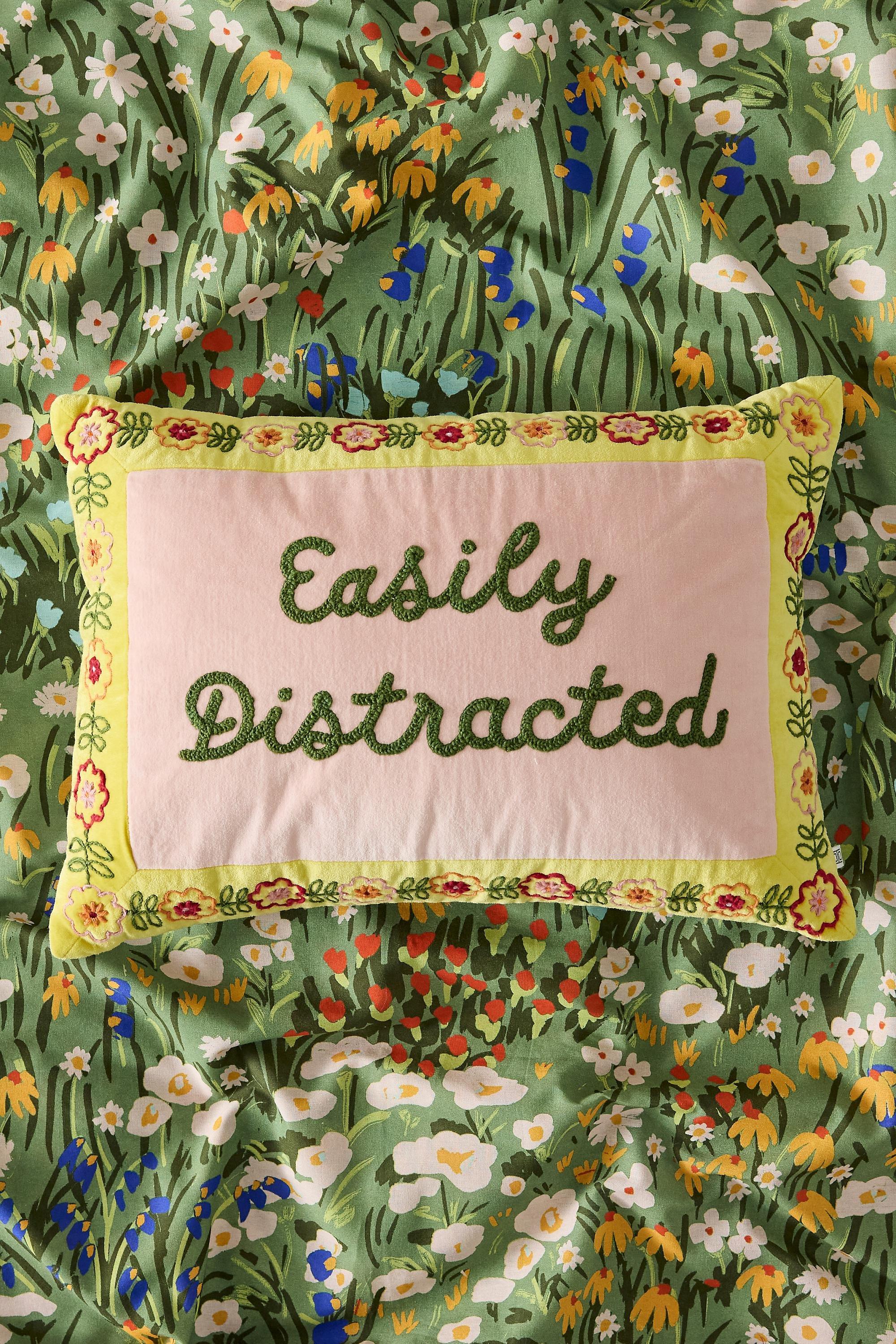 Yellow Easily Distracted Cushion, YEL, large image number 0