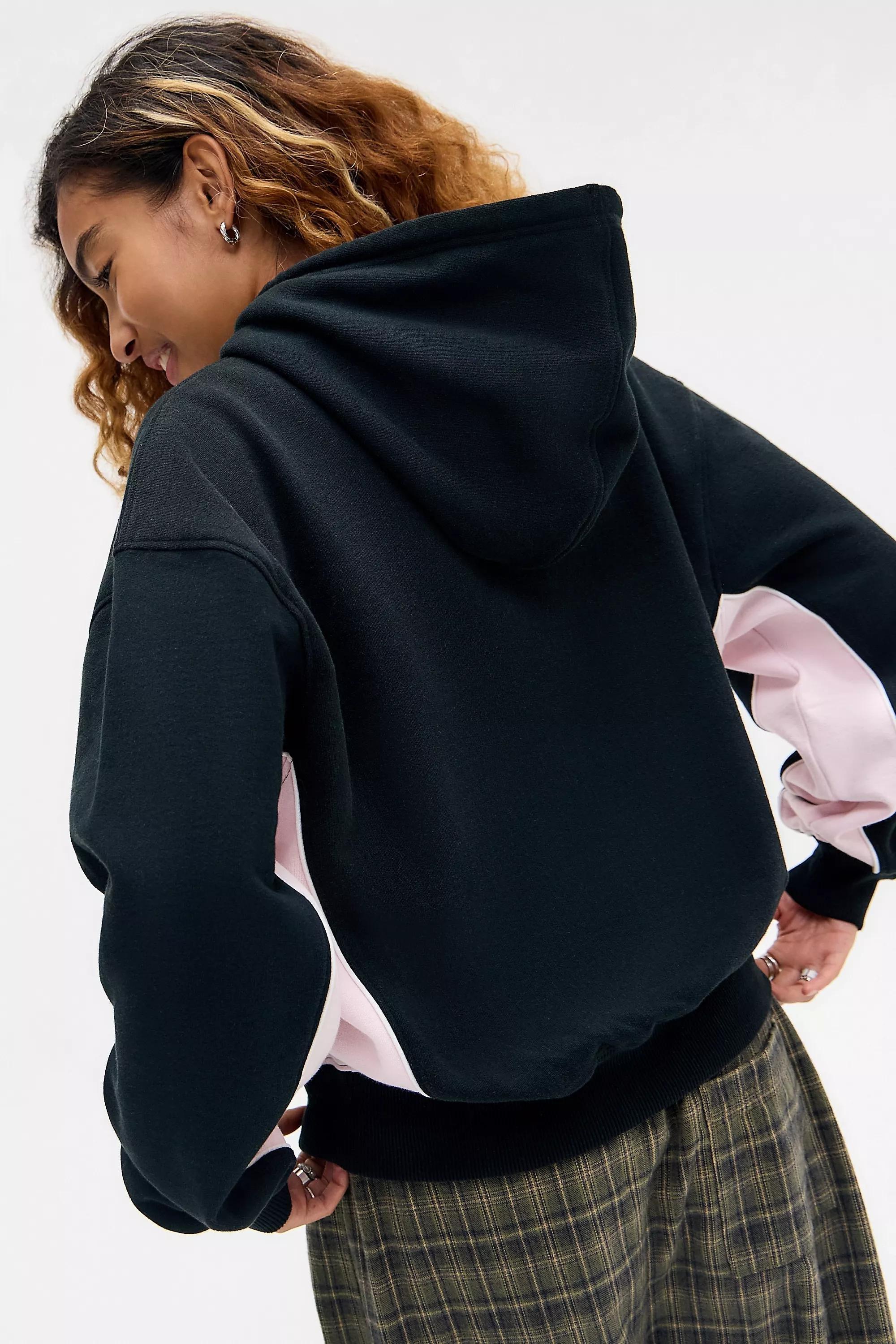 Black iets frans... Harri Football Graphic Hoodie, BLK, large image number 3