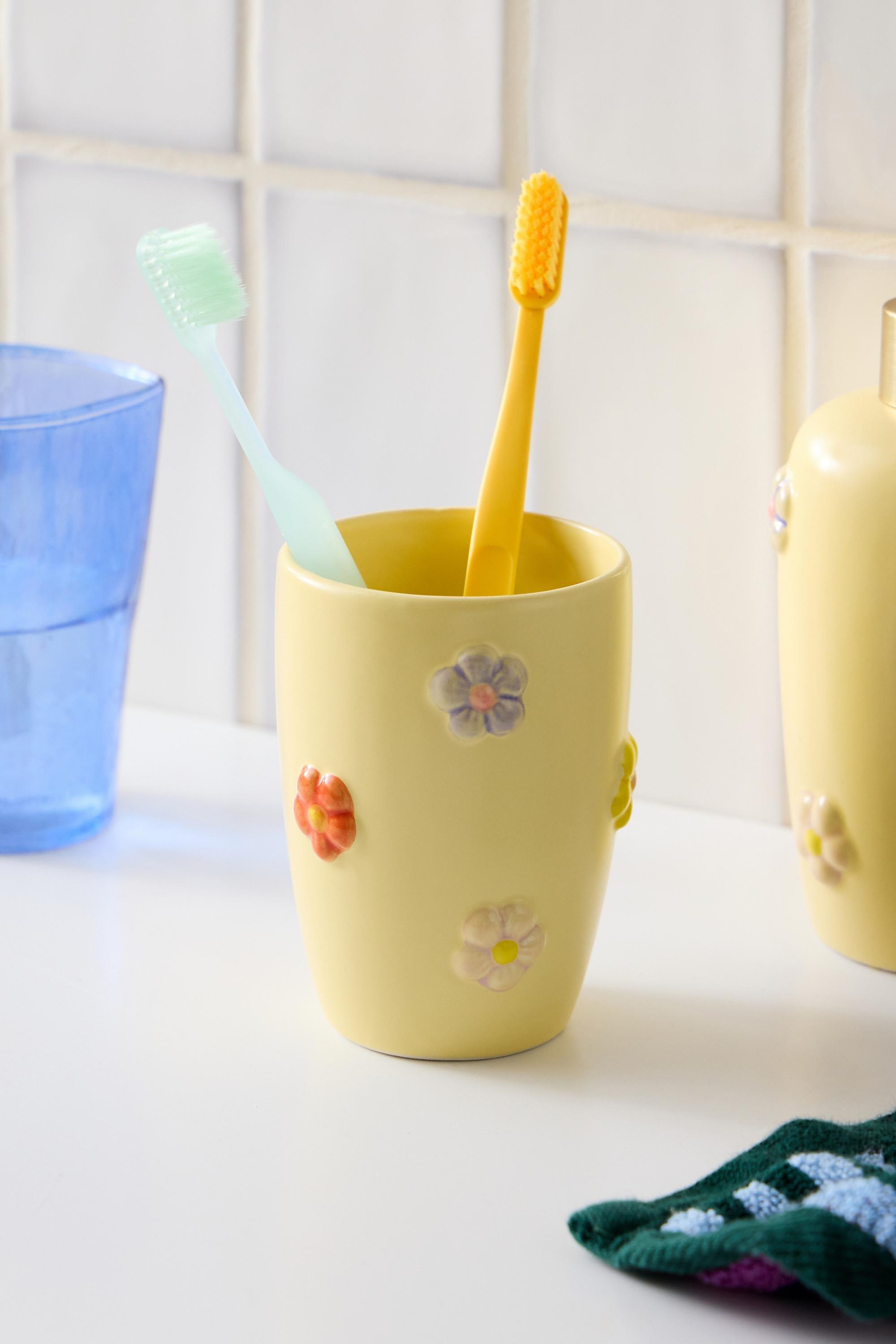 YELLOW Yellow Daisy Storage Pot, YEL, large image number 0