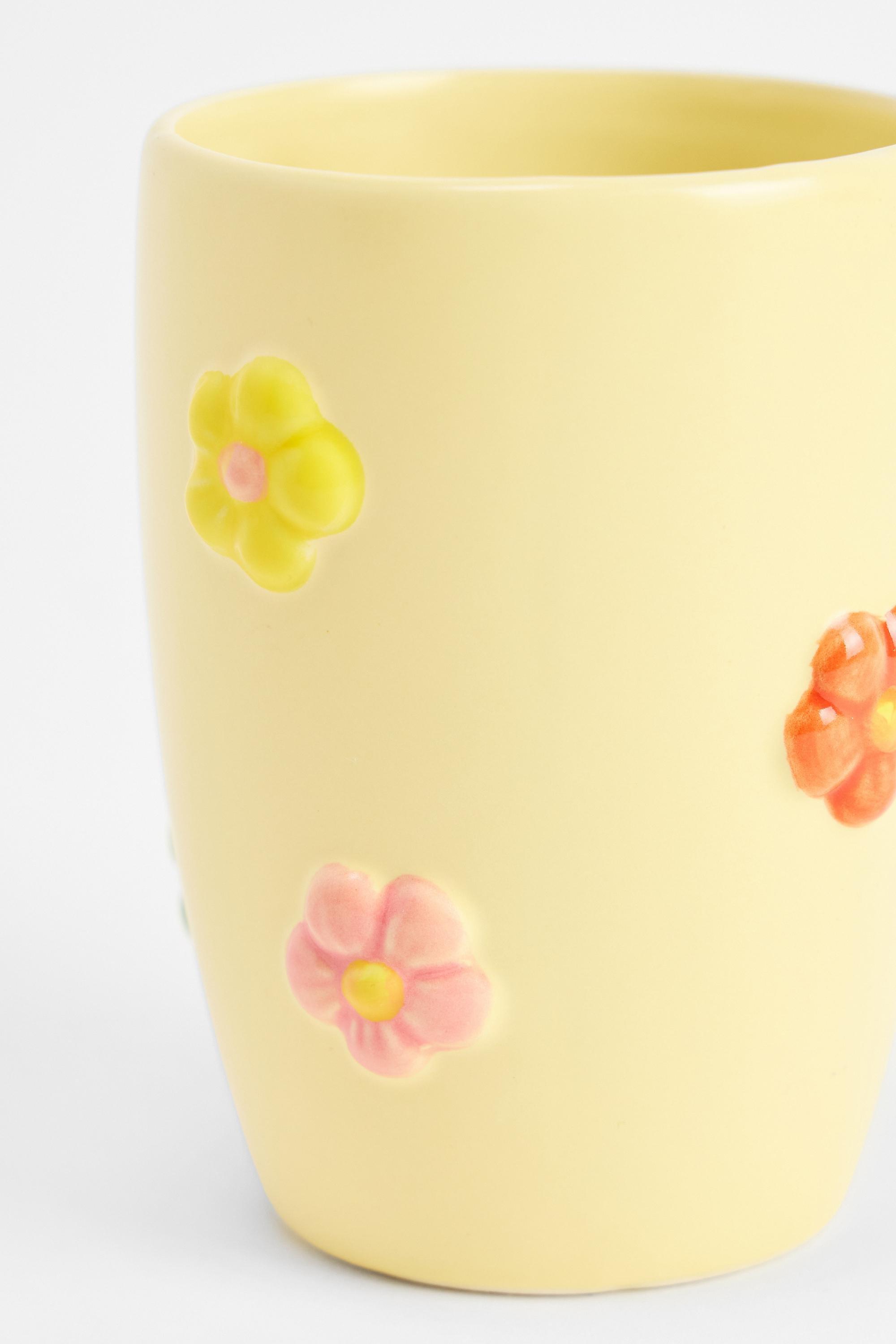 YELLOW Yellow Daisy Storage Pot, YEL, large image number 4