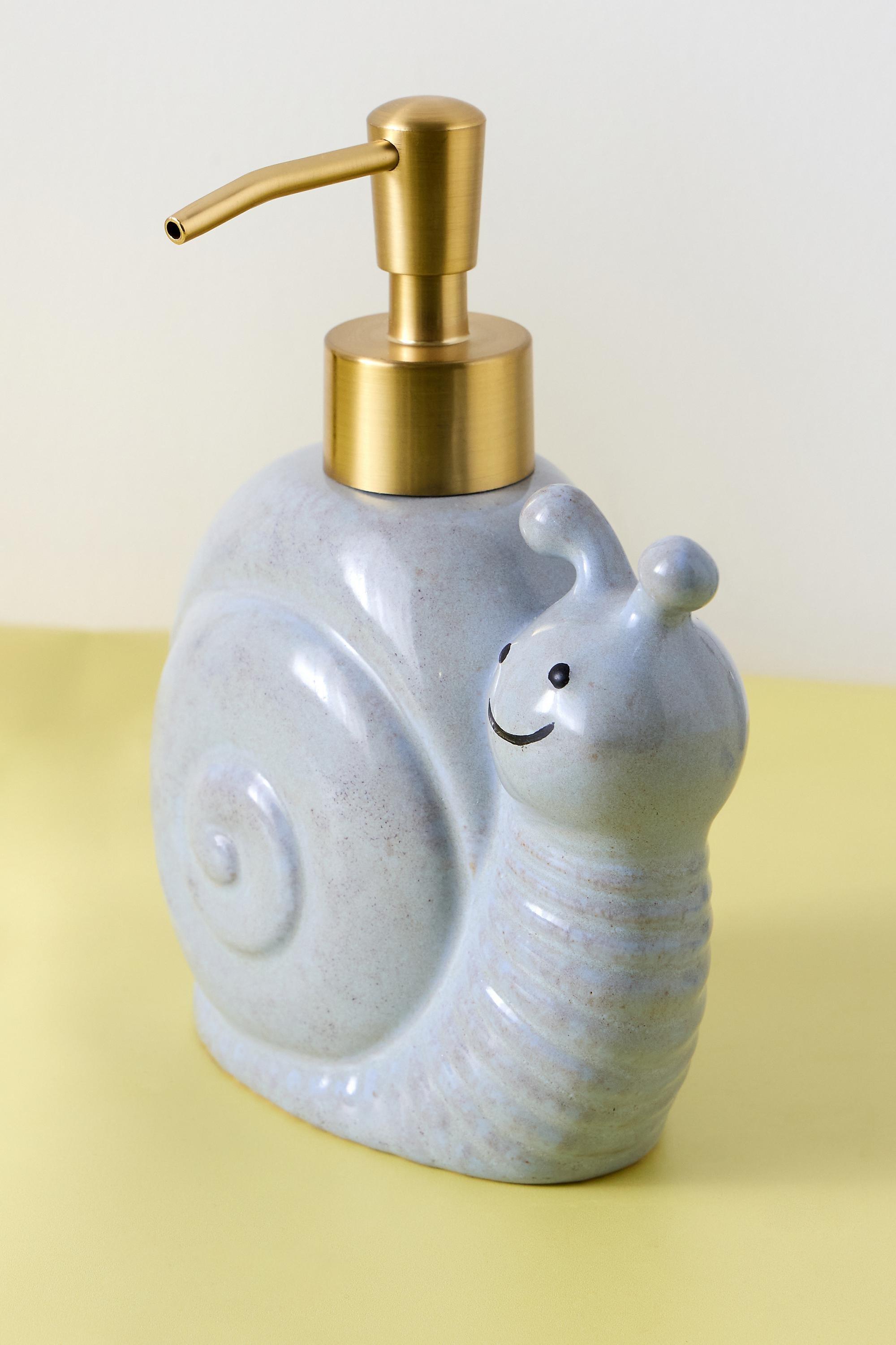 Blue Snail Soap Dispenser, BLUE, large image number 1