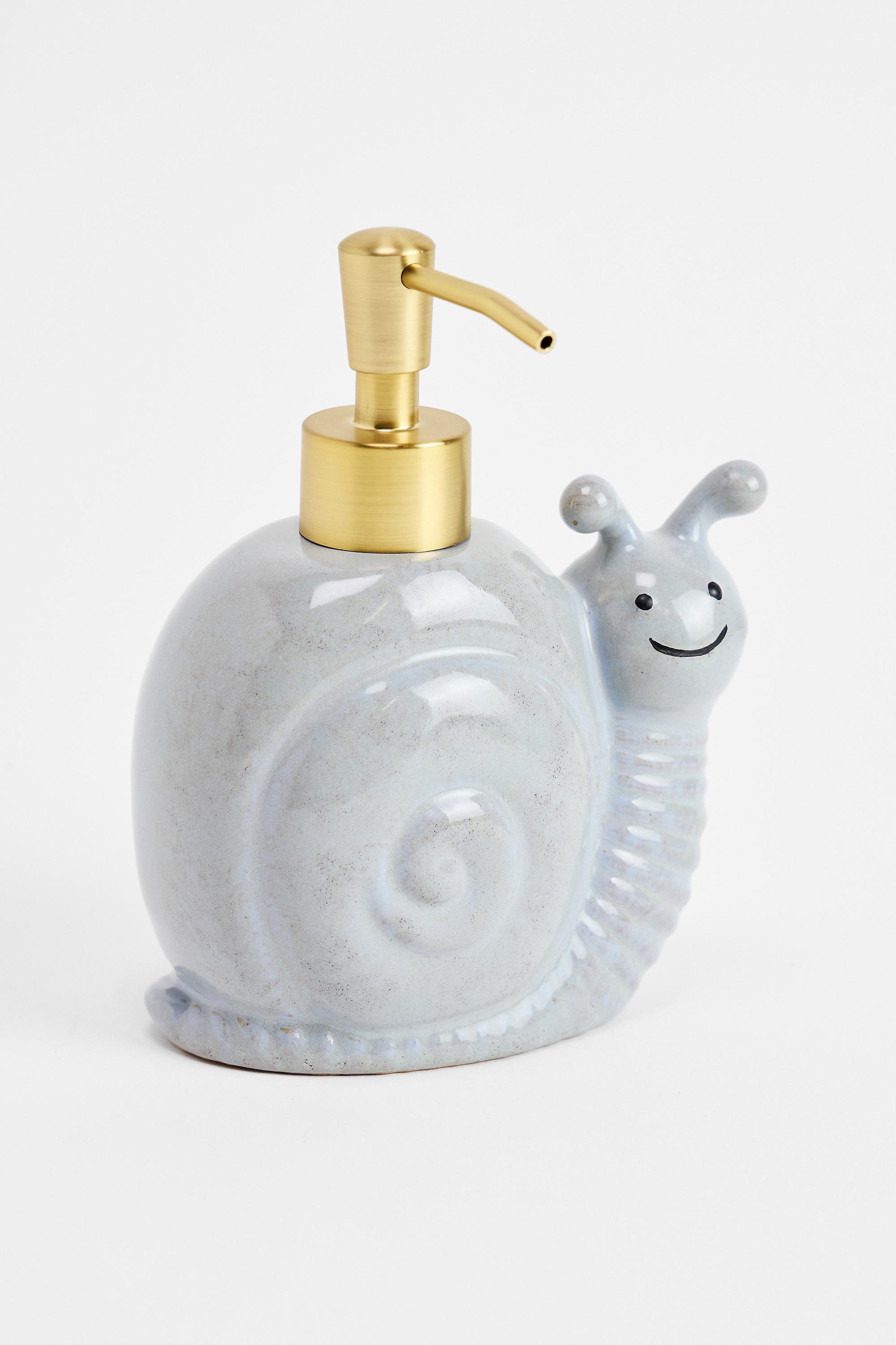Blue Snail Soap Dispenser, BLUE, large image number 3