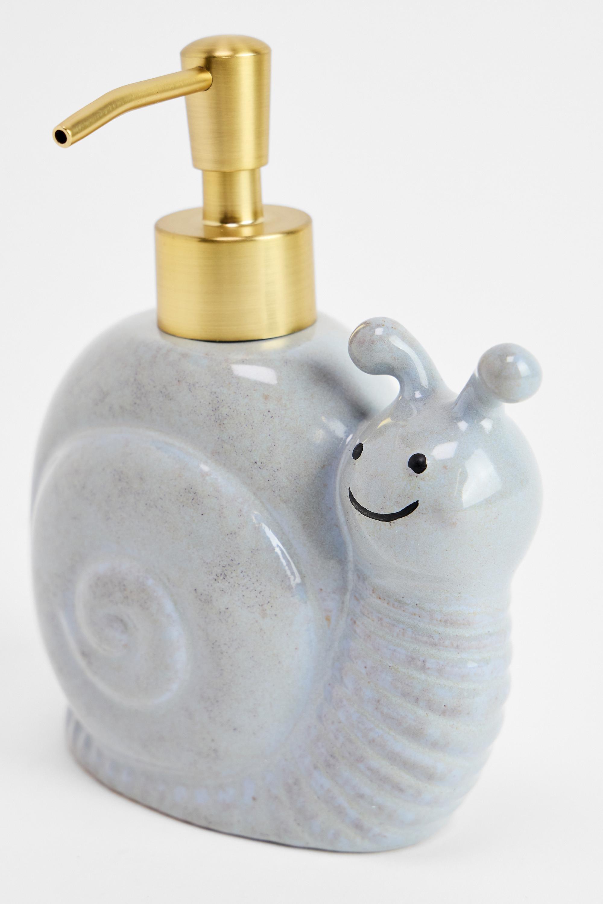 Blue Snail Soap Dispenser, BLUE, large image number 4