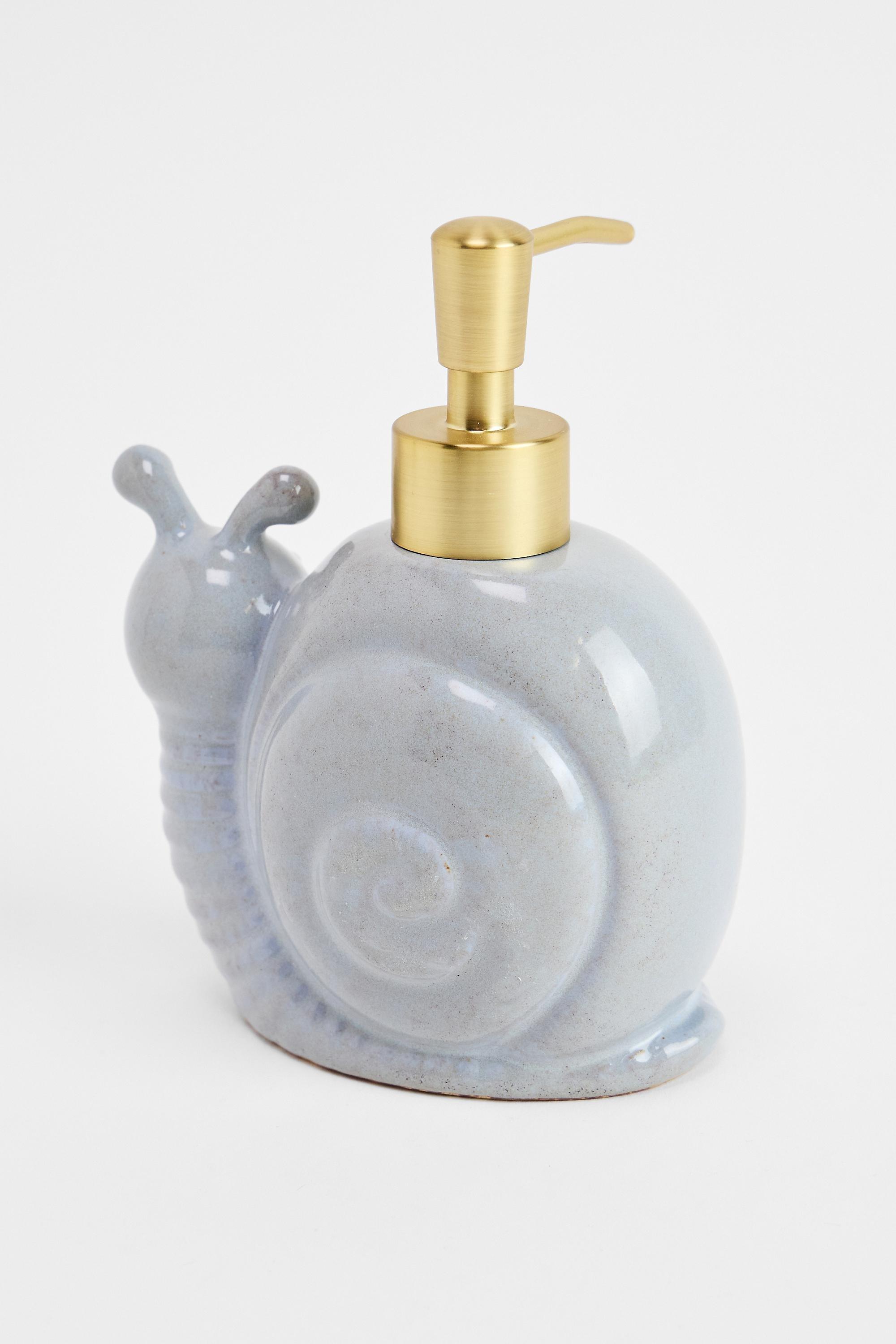 Blue Snail Soap Dispenser, BLUE, large image number 5