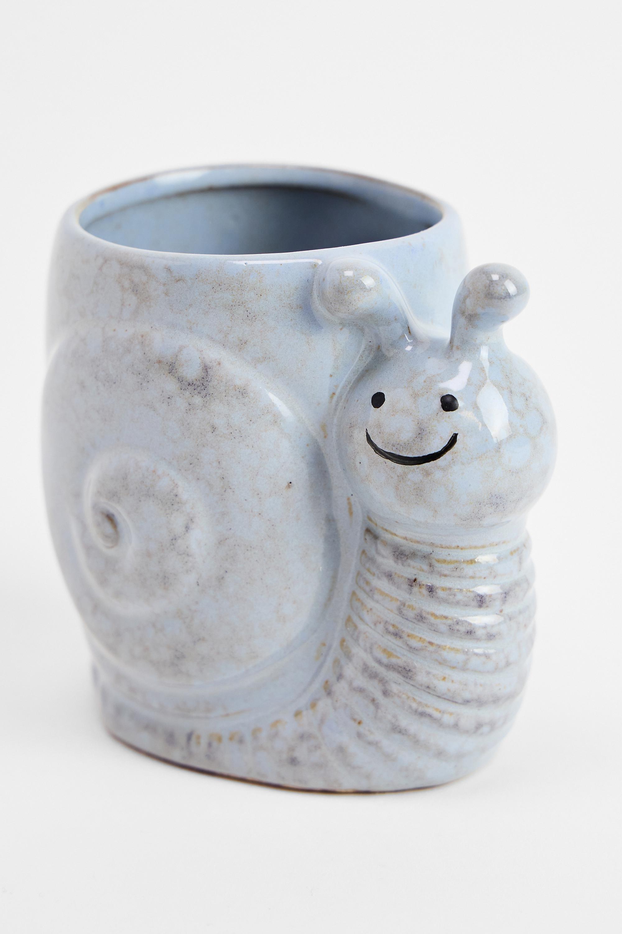 Blue Snail Storage Pot, BLUE, large image number 4