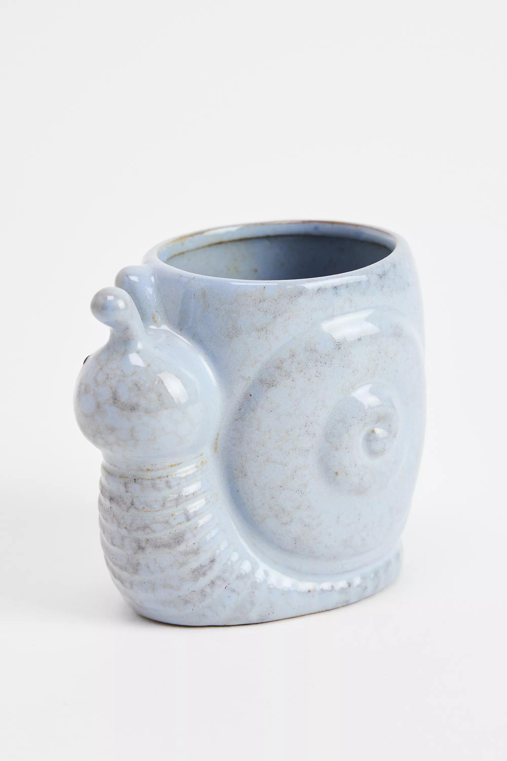 Blue Snail Storage Pot, BLUE, large image number 5