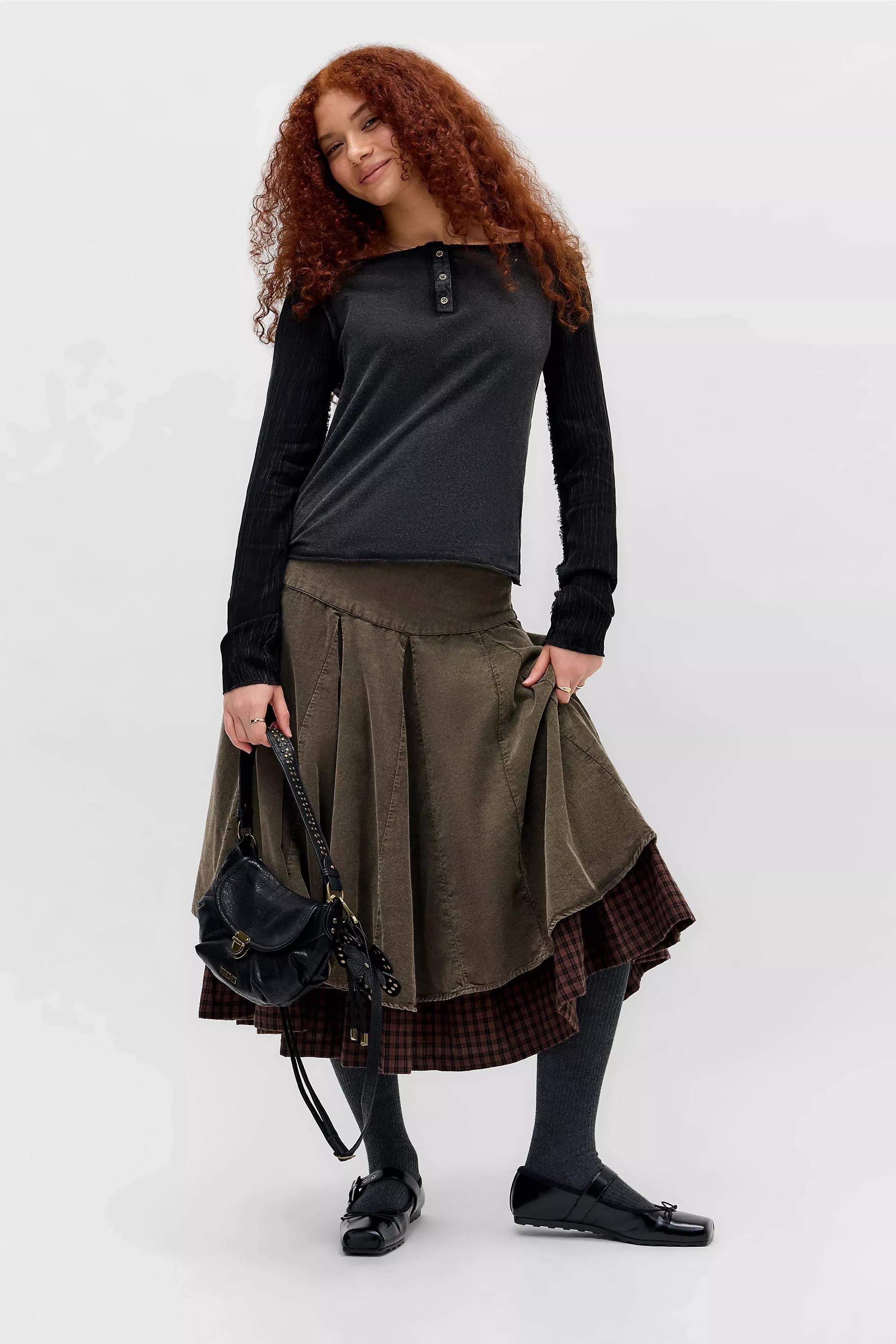 Black Bdg Blake Washed Henley T-Shirt, BLK, large image number 2