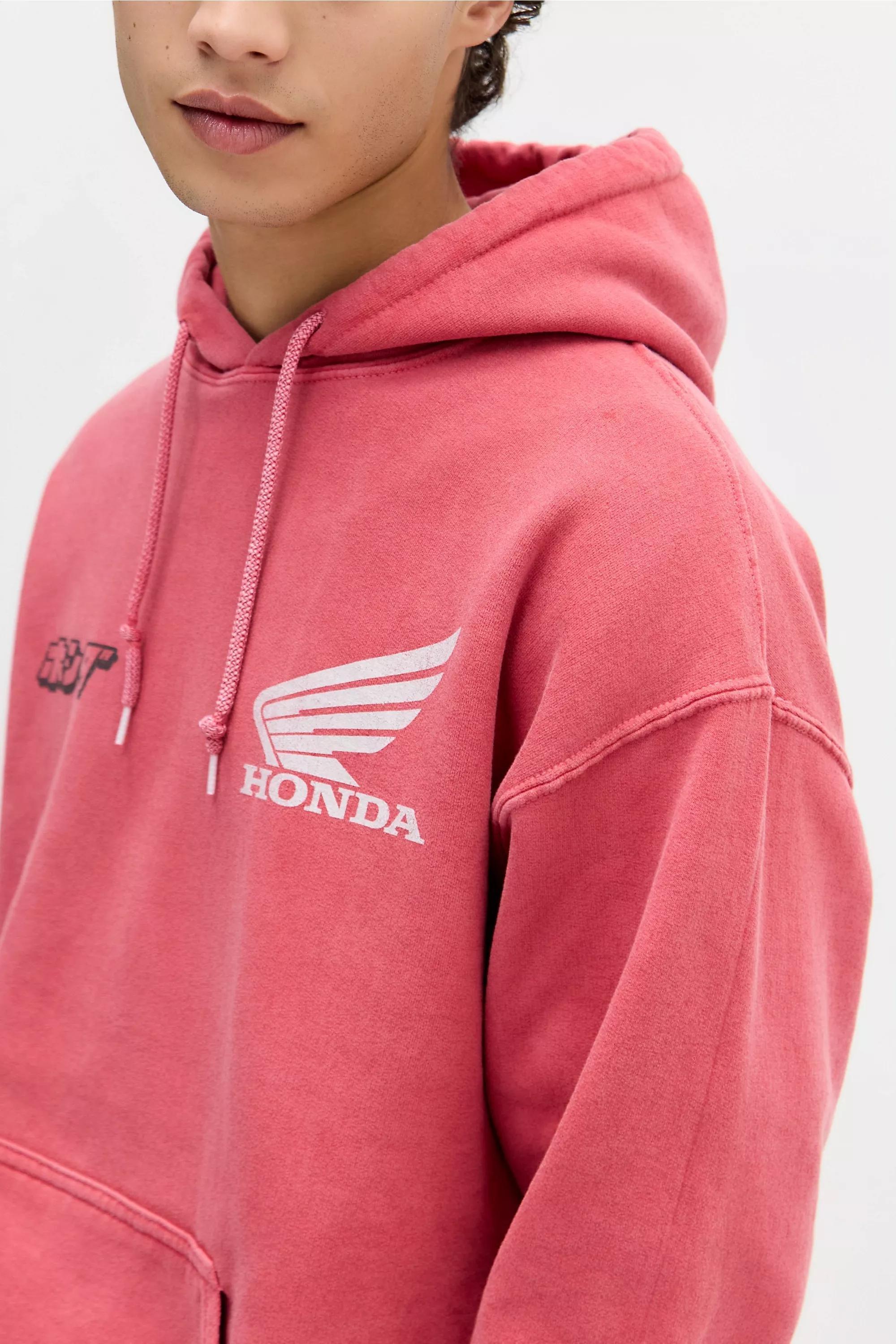 Red Uo Honda Motorcross Hoodie, RED, large image number 2