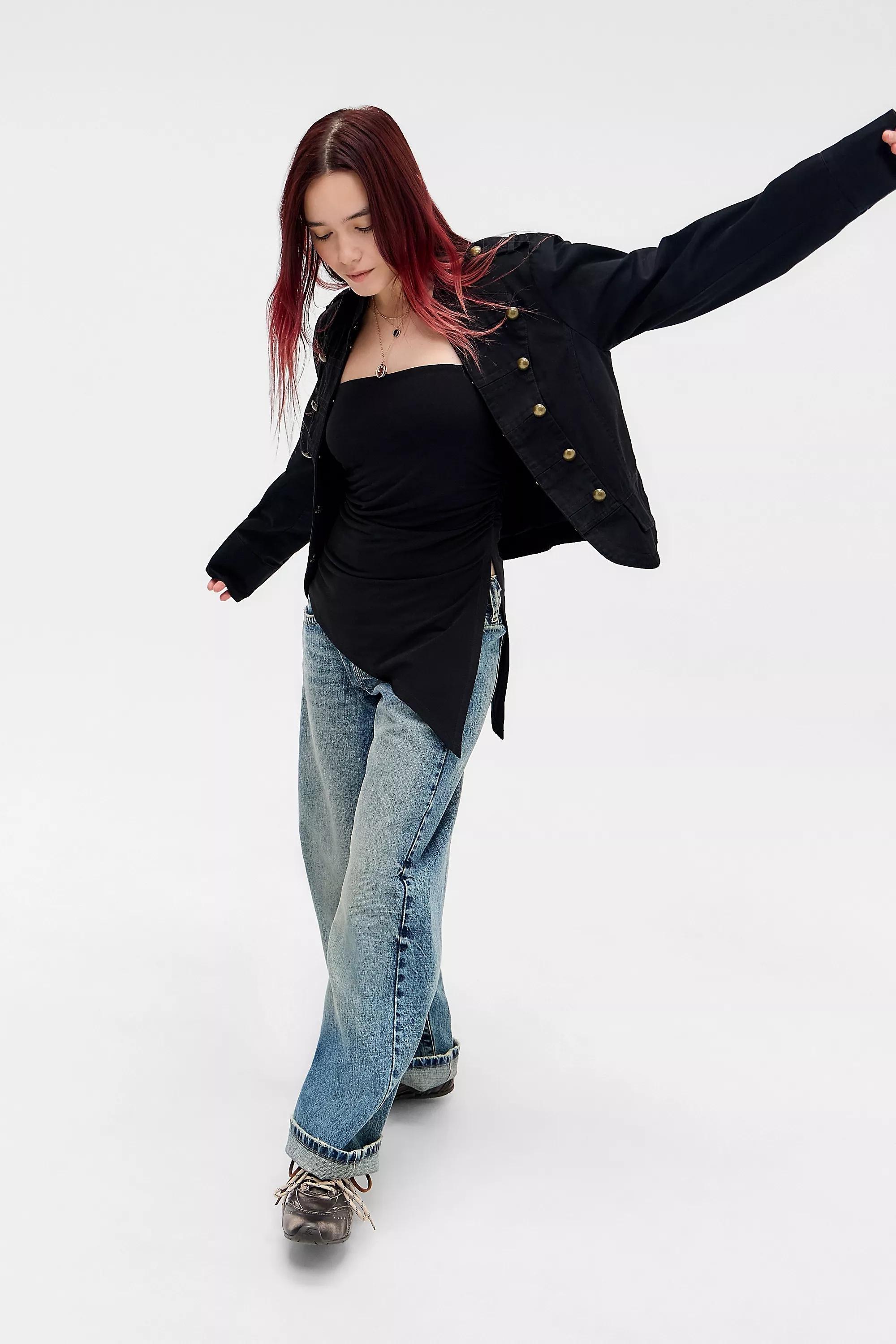 Black Silence + Noise Ines Bandeau Top, BLK, large image number 1