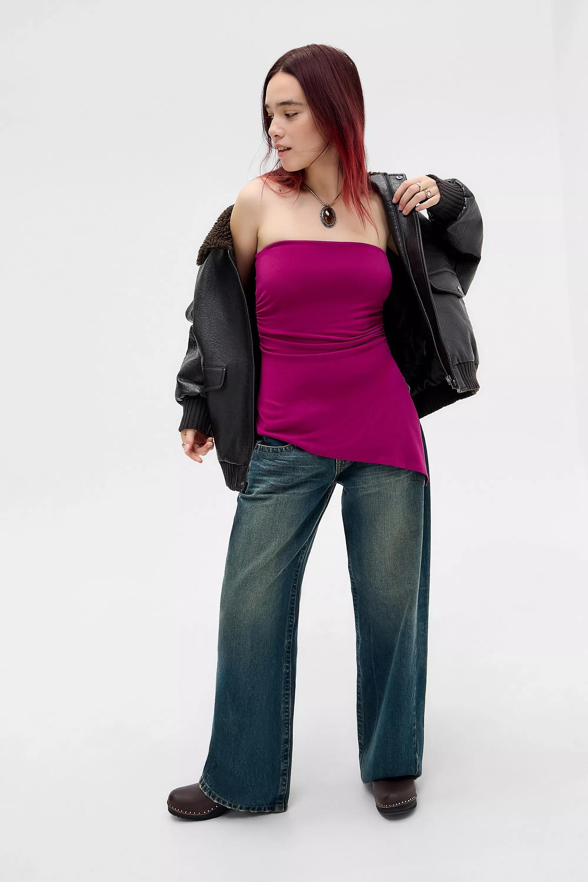 Purple Silence + Noise Ines Bandeau Top, PURP, medium