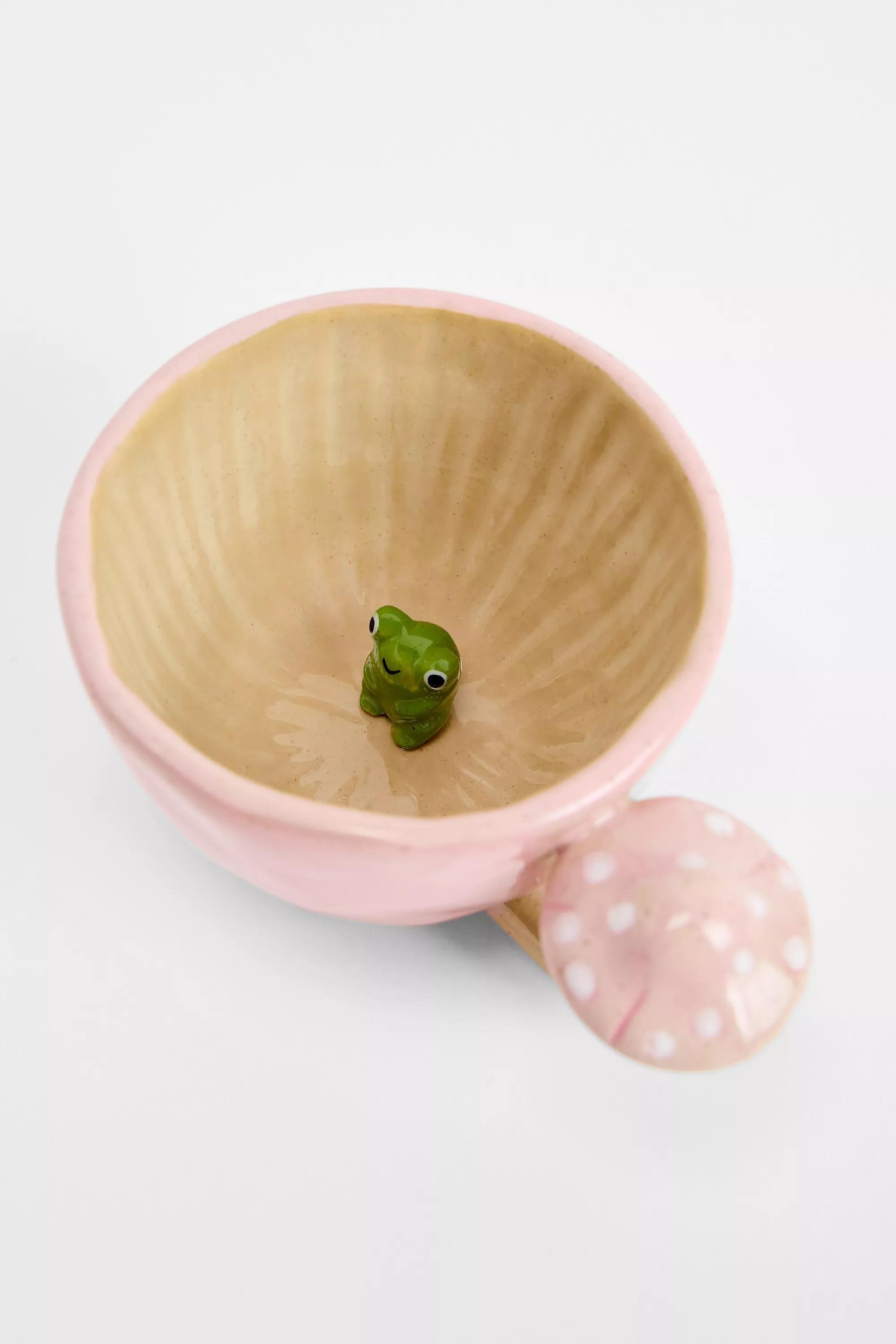 Pink Micro Frog Mushroom Mug, PINK, large image number 0