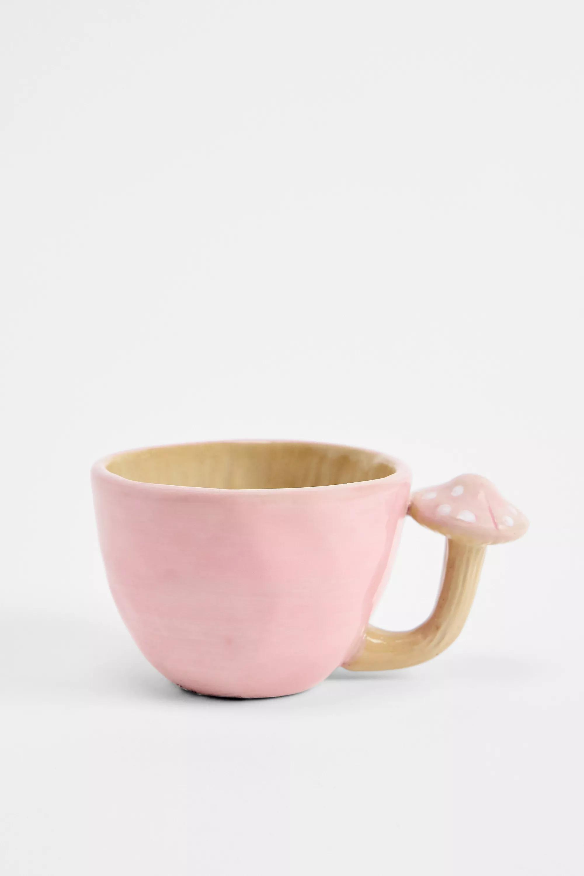Pink Micro Frog Mushroom Mug, PINK, large image number 1