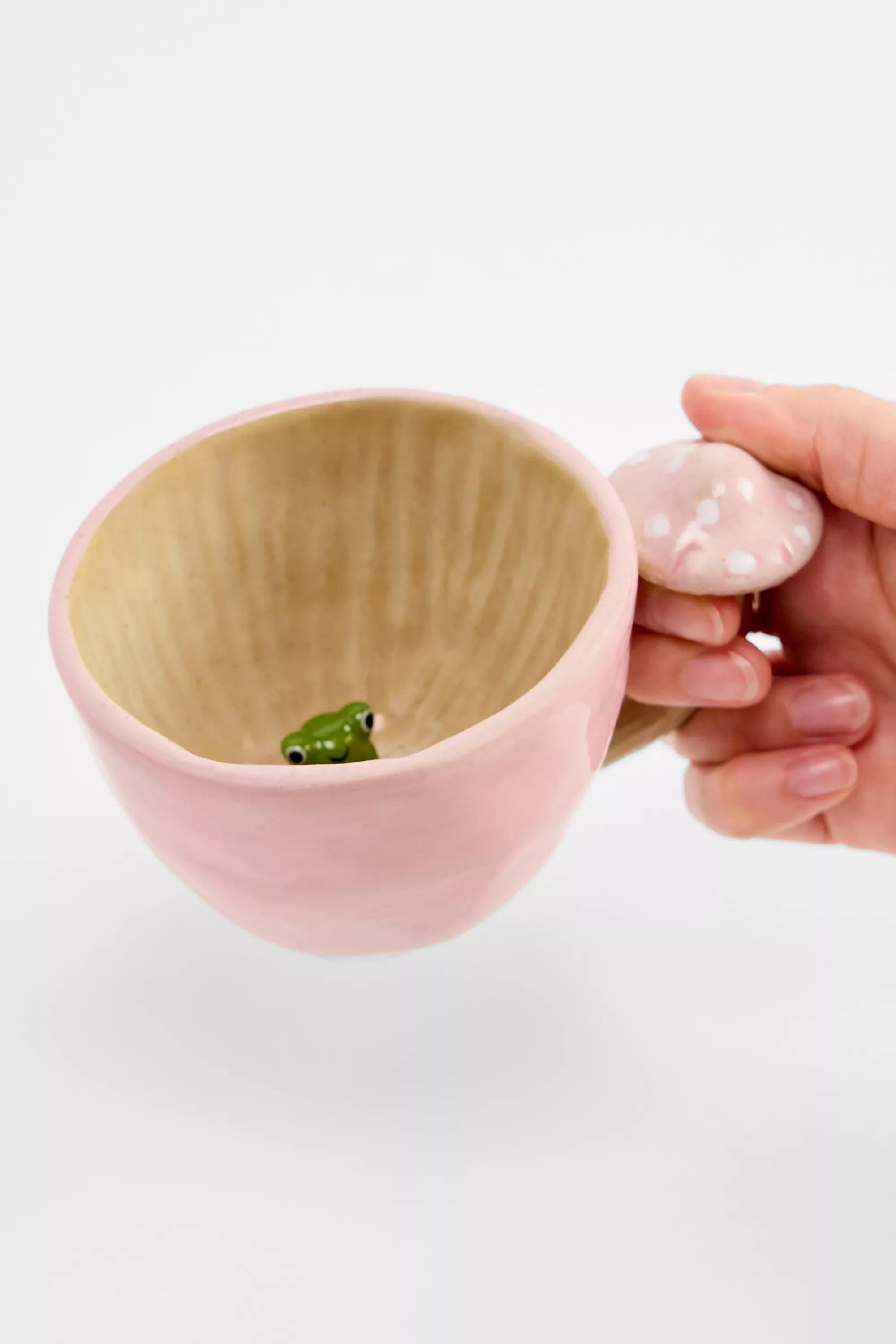 Pink Micro Frog Mushroom Mug, PINK, large image number 2