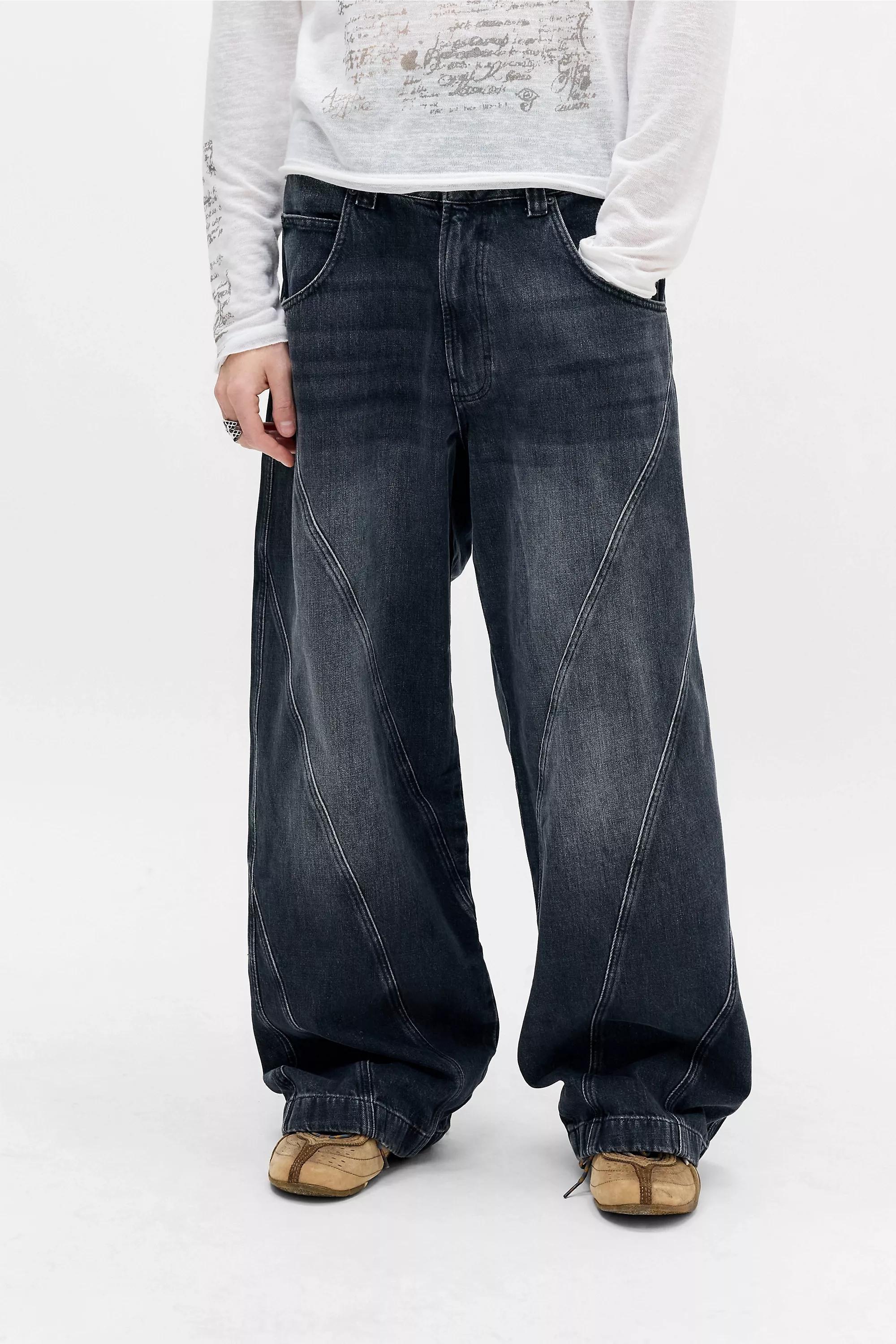 BLACK BDG Midnight Black Neo Twist Jeans, BLK, large image number 0