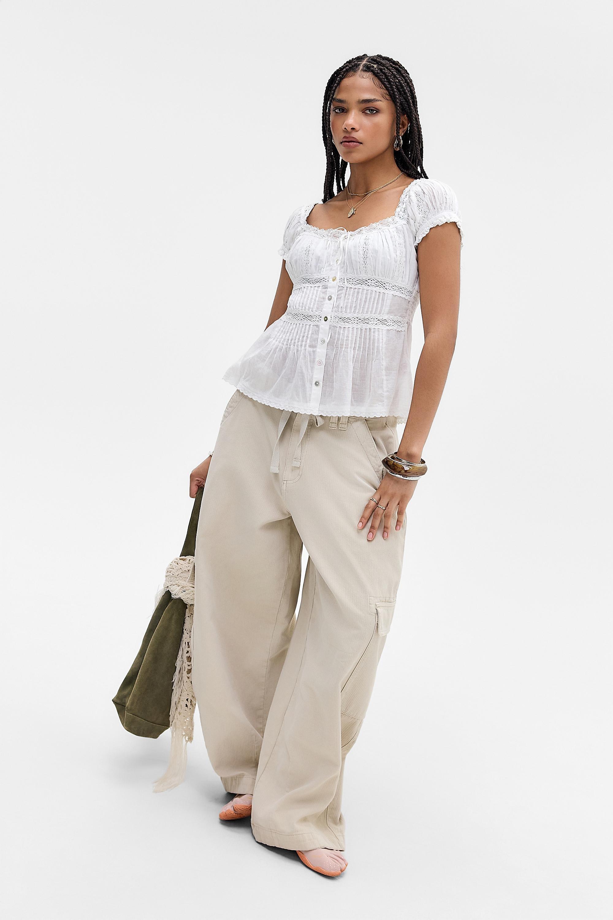 White Kimchi Blue Faye Blouse, WHT, medium