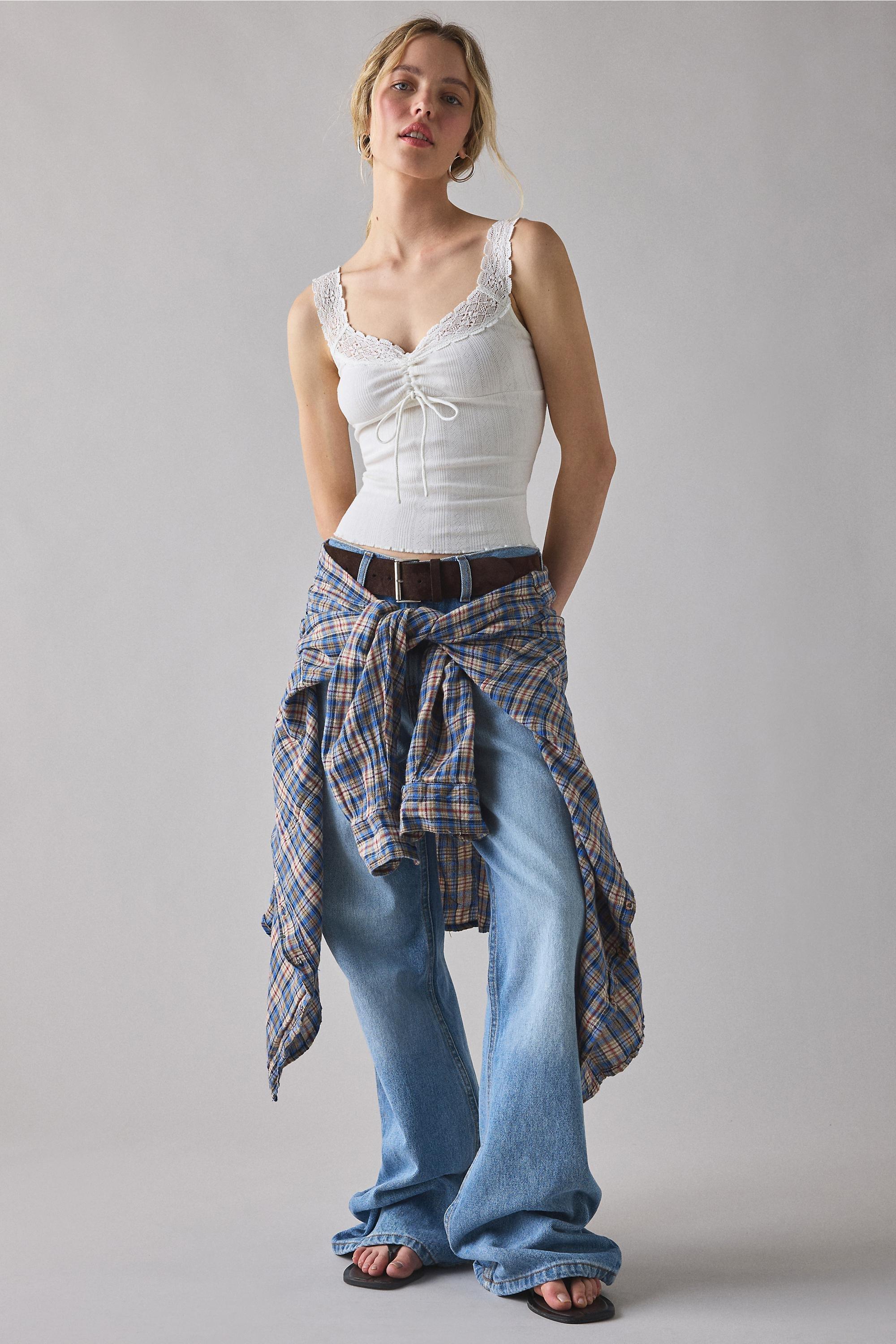 White Kimchi Blue Callie Tank Top, WHT, medium