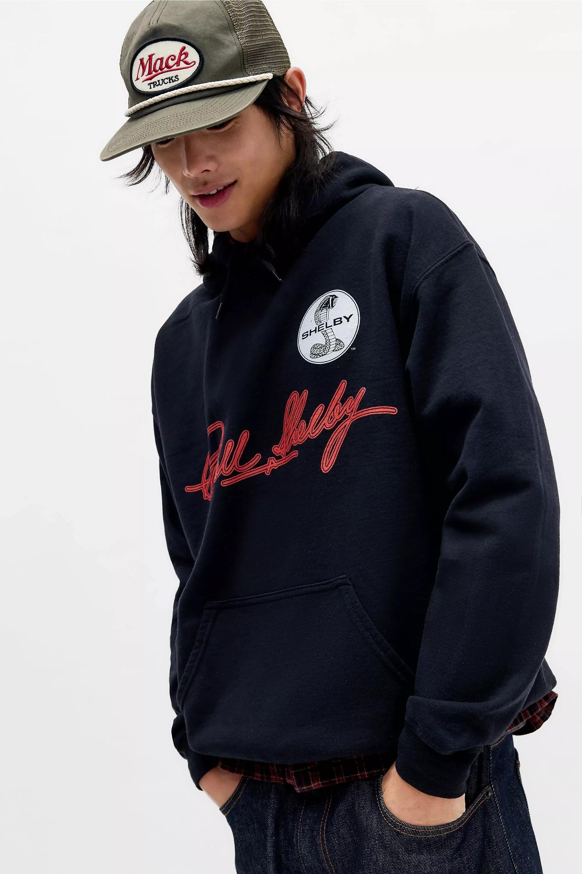 BLACK UO Black Shelby Cobra Hoodie, BLK, medium