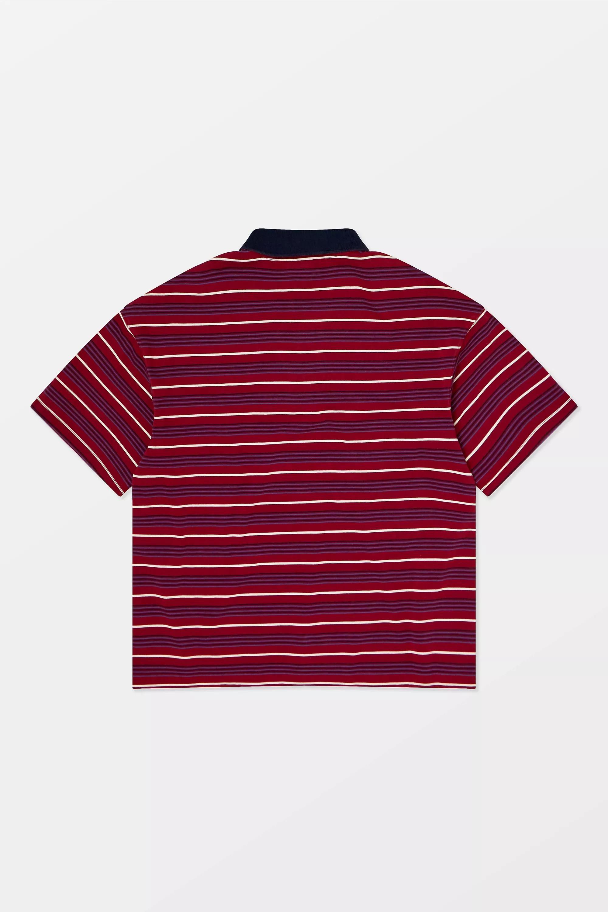 Red Iets Frans... Red Stripe Polo Shirt, RED, large image number 5