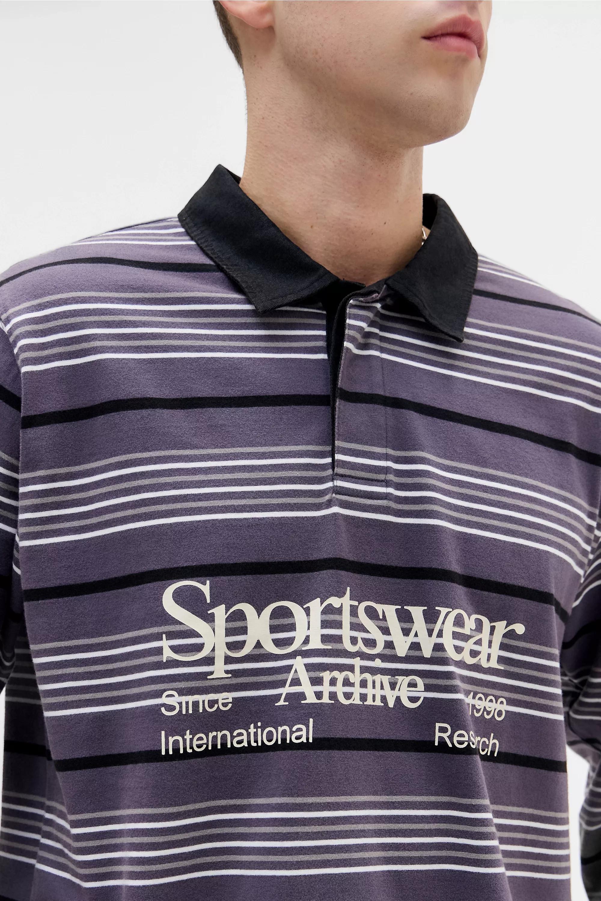 Grey iets frans... Grey Sports Long Sleeve Polo Shirt, GREY, large image number 1