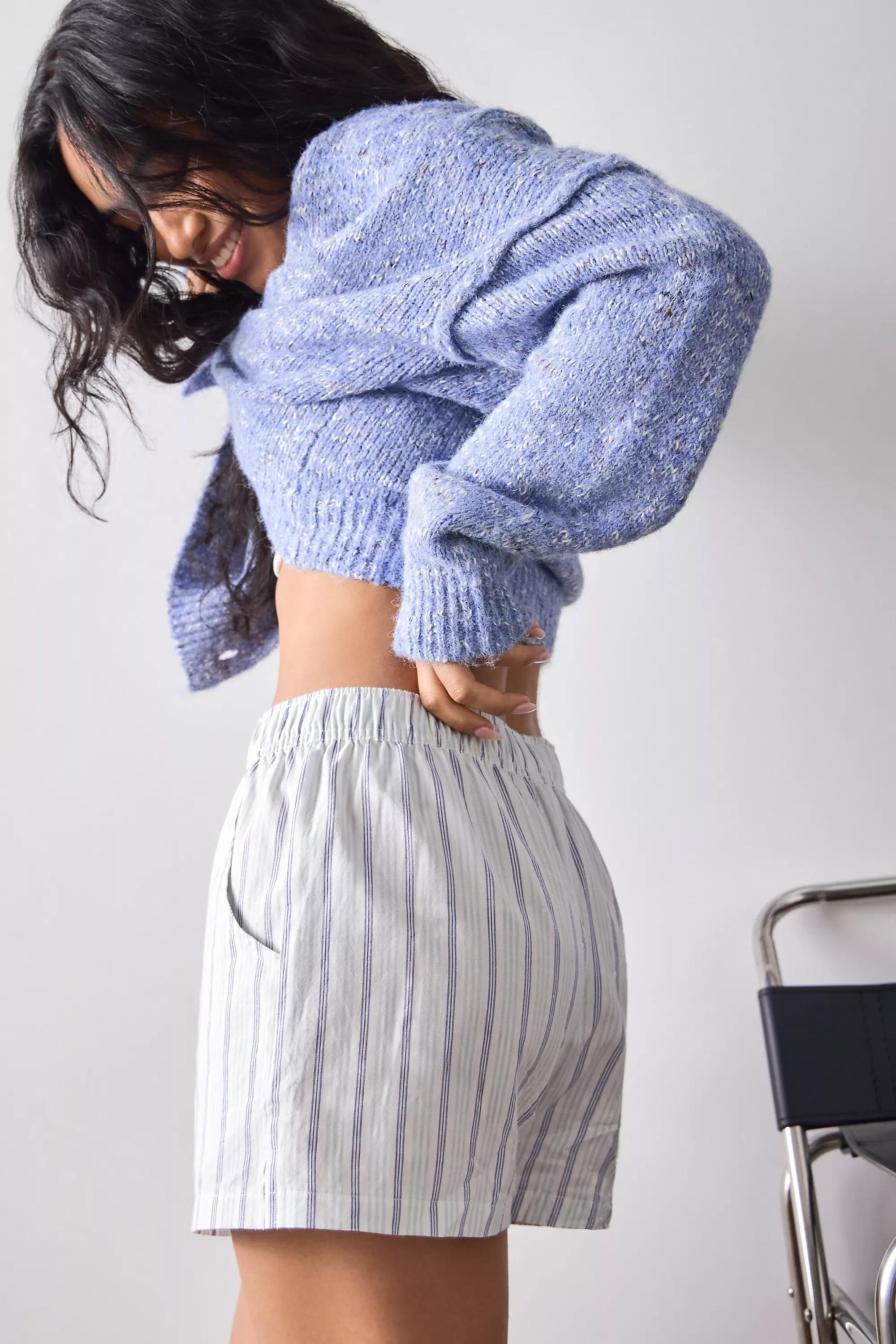 Blue Bdg Striped Boxer Shorts, BLUE, large image number 2