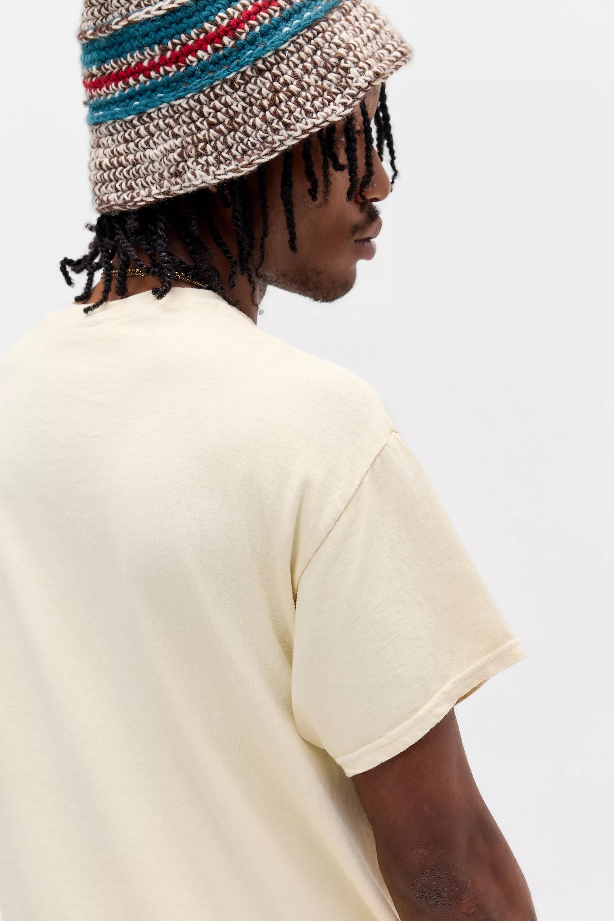 White Uo Ecru Printed T-Shirt, CREME, large image number 3