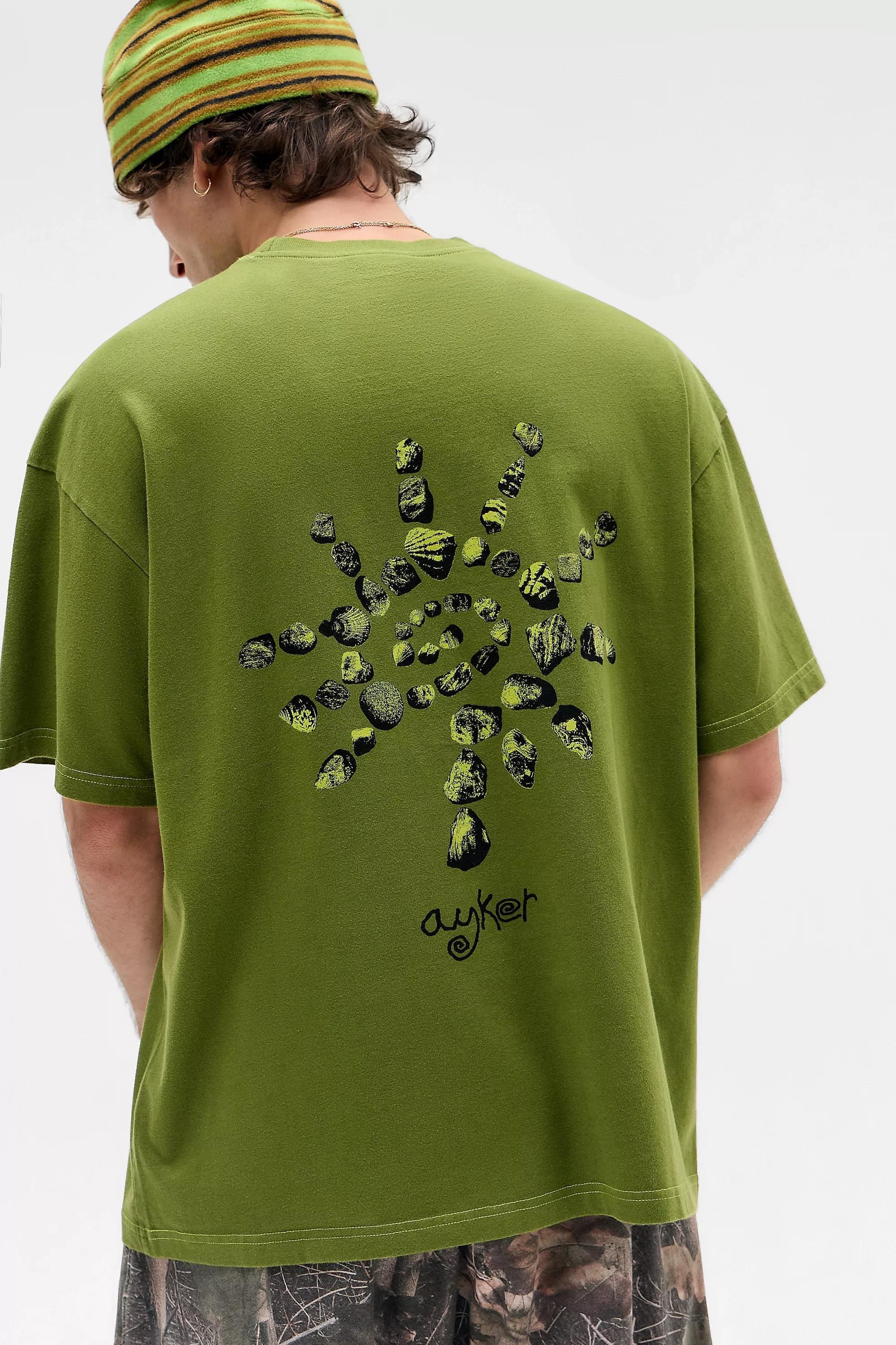 Brown Ayker Green Stone Short Sleeve T-Shirt, BRN, medium