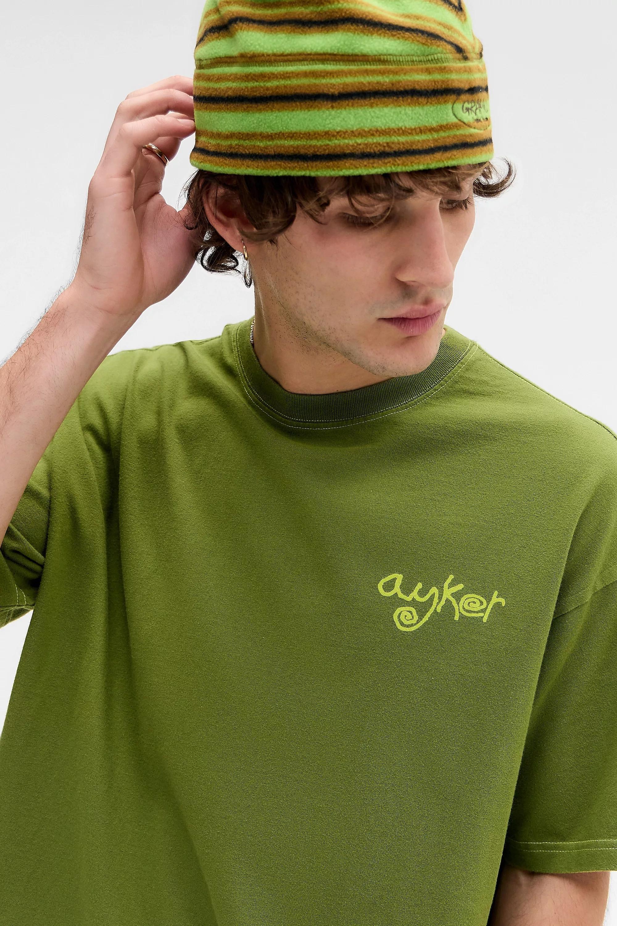 Brown Ayker Green Stone Short Sleeve T-Shirt, BRN, medium