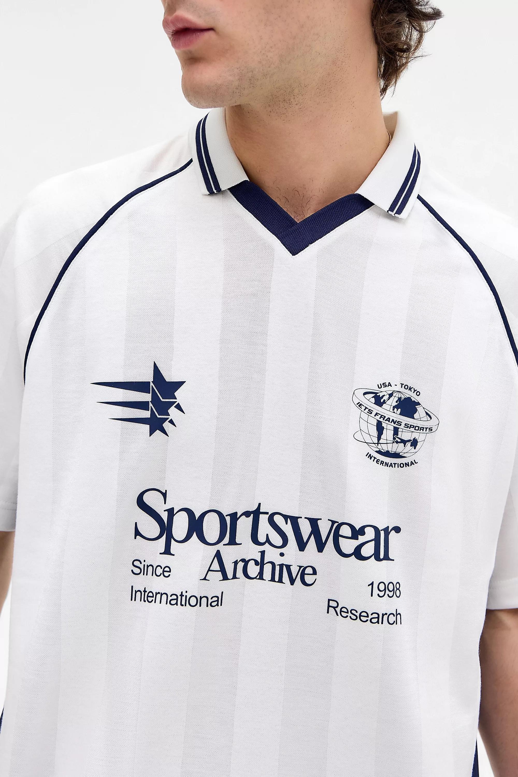 White iets frans... Short Sleeve Football T-Shirt, WHT, large image number 1