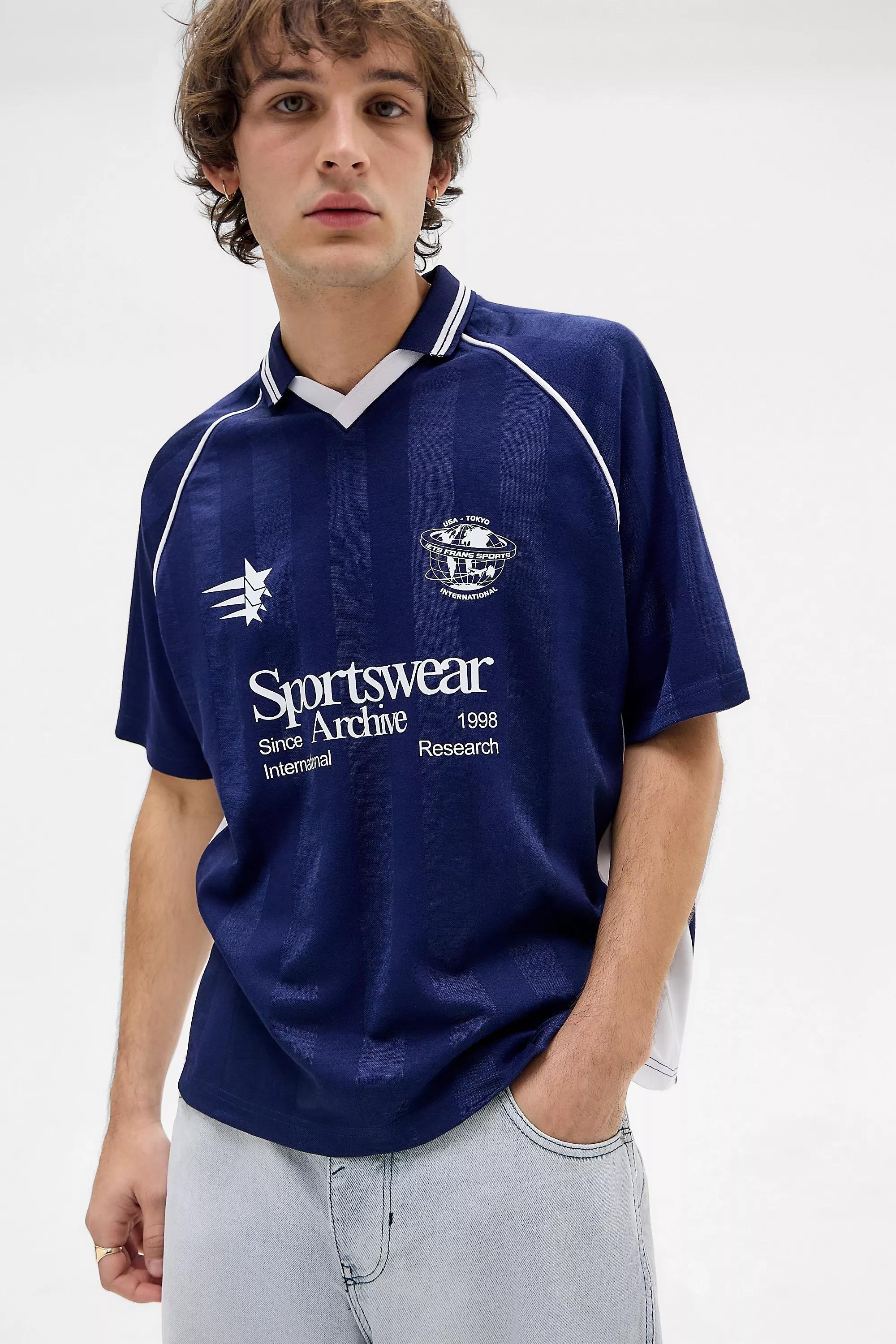 Navy iets frans... Short Sleeve Football T-Shirt, NAVY, large image number 0