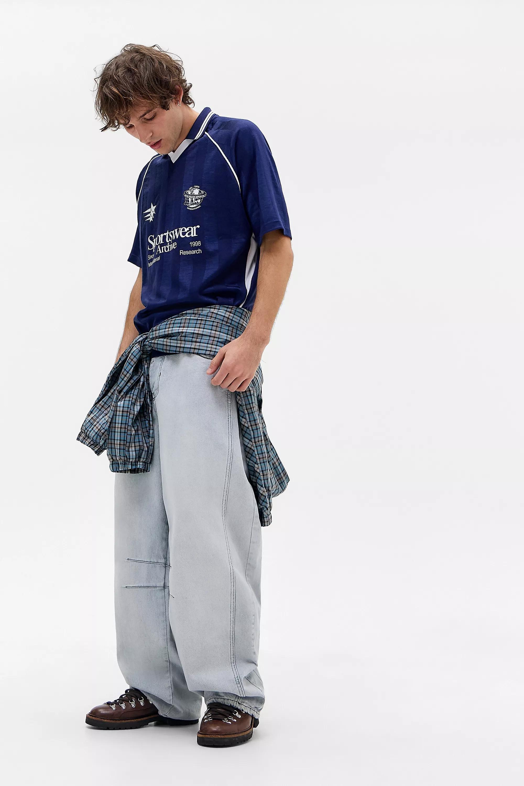 Navy iets frans... Short Sleeve Football T-Shirt, NAVY, large image number 2