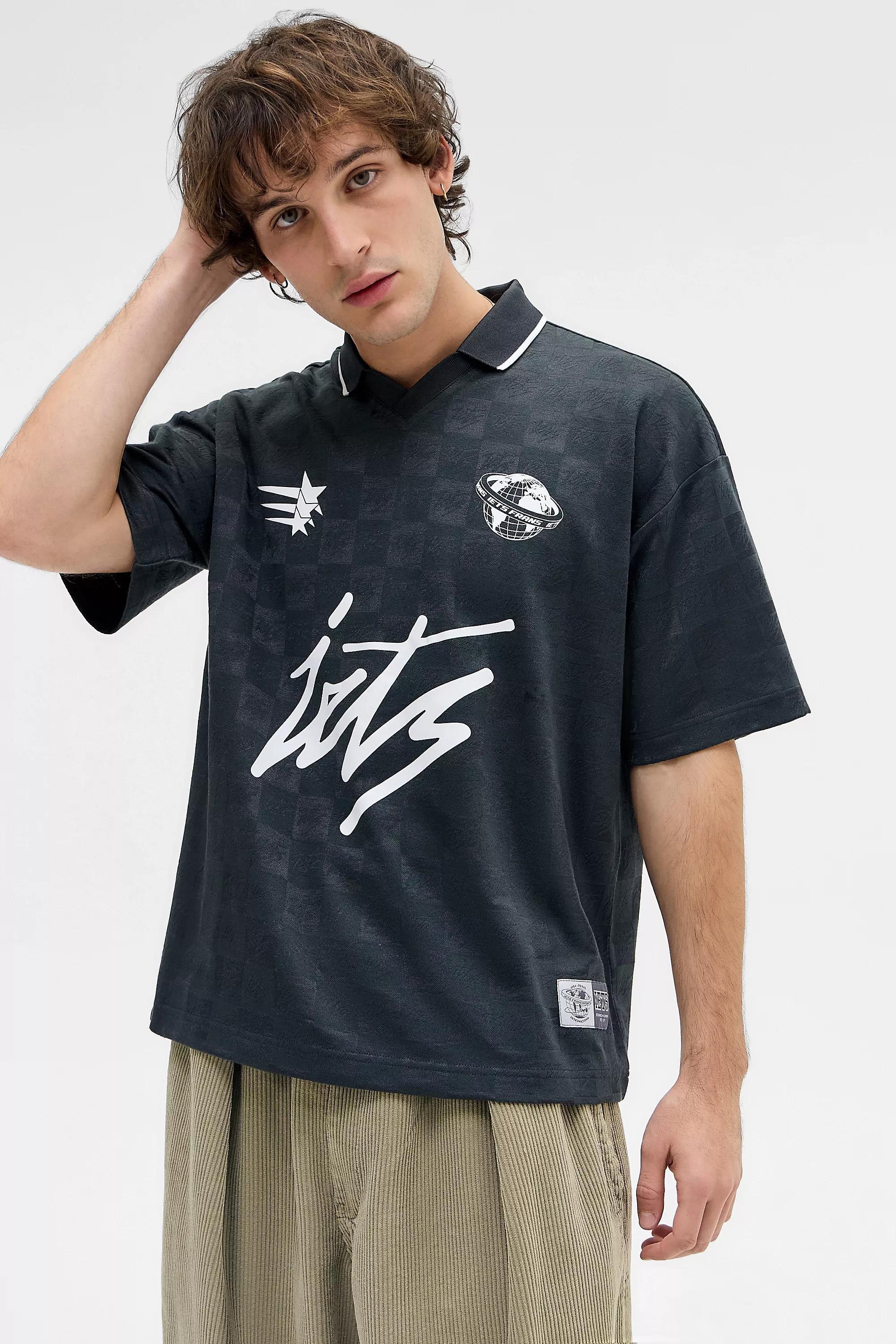 Black Iets Frans... Black Script Football T-Shirt, BLK, large image number 0
