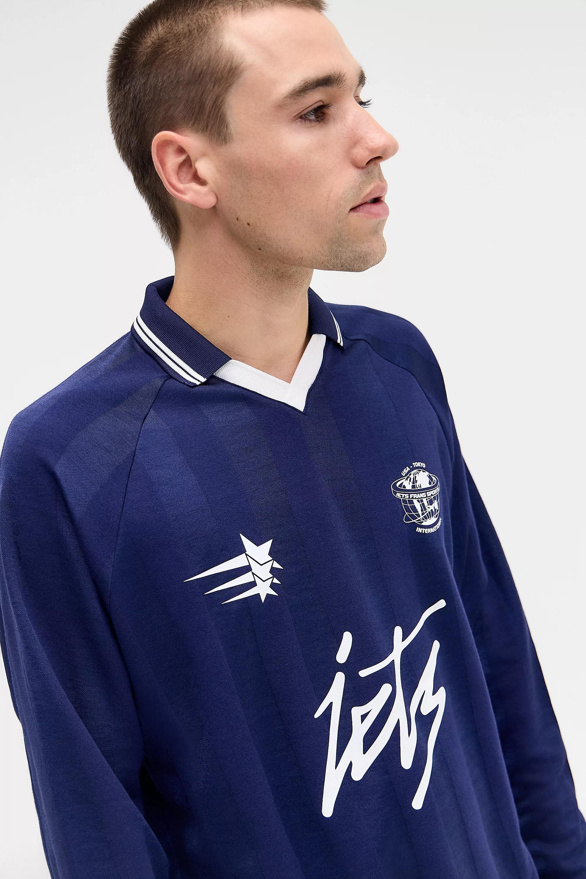 NAVY iets frans... Navy Long Sleeve Football T-Shirt, NAVY, large image number 2