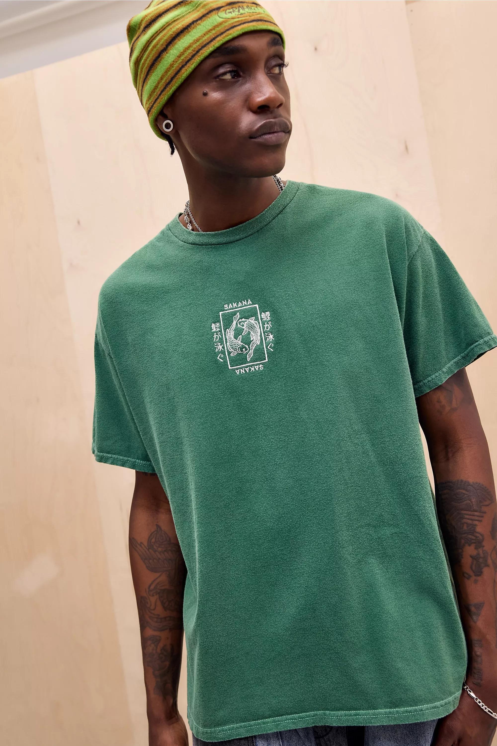 Green Uo Printed T-Shirt, GRN, large image number 0