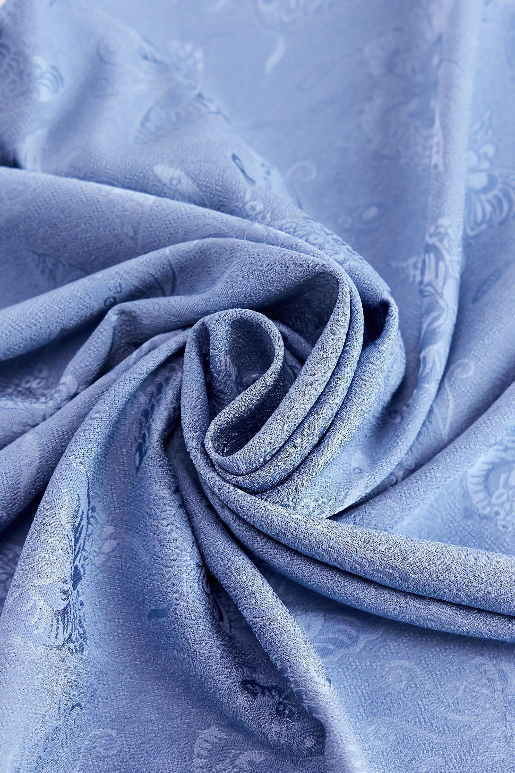 UO Fringed Shawl, BLUE, large image number 2