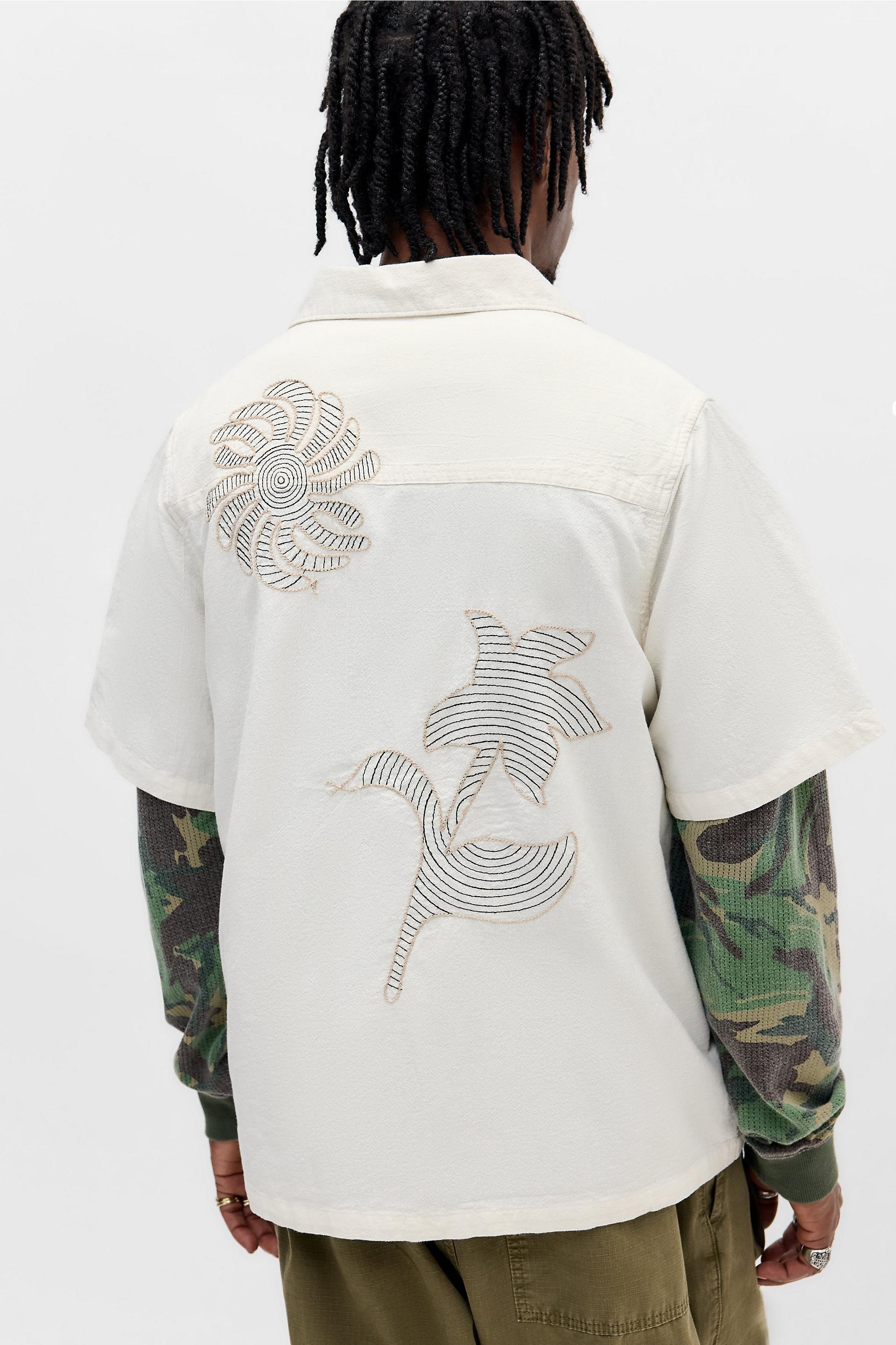 White Ayker Beige Illusion Shirt, IVRY, large image number 4