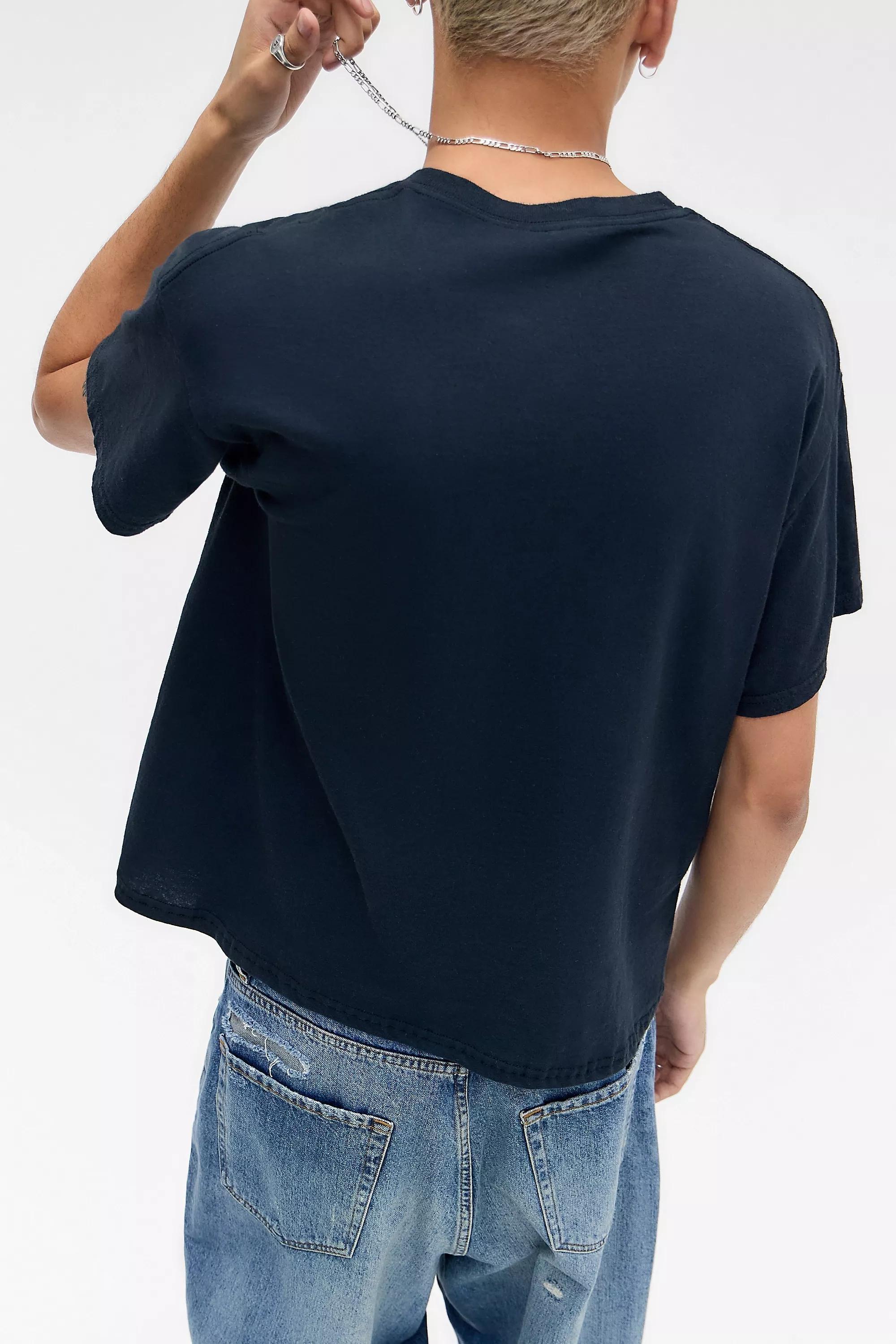 Black Uo Washed Black Metallica T-Shirt, BLK, large image number 3