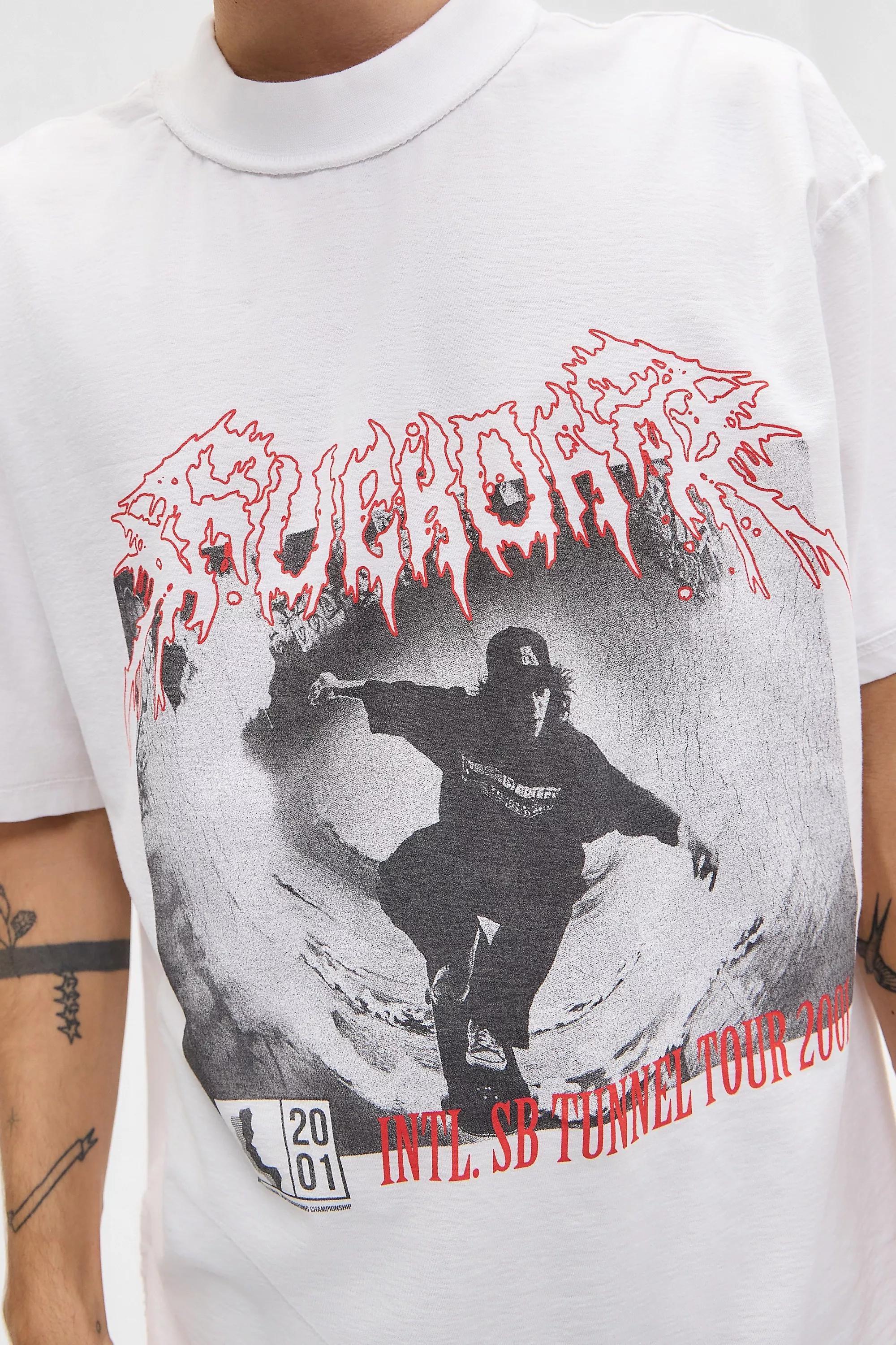 White Uo White Surf T-Shirt, WHT, large image number 1