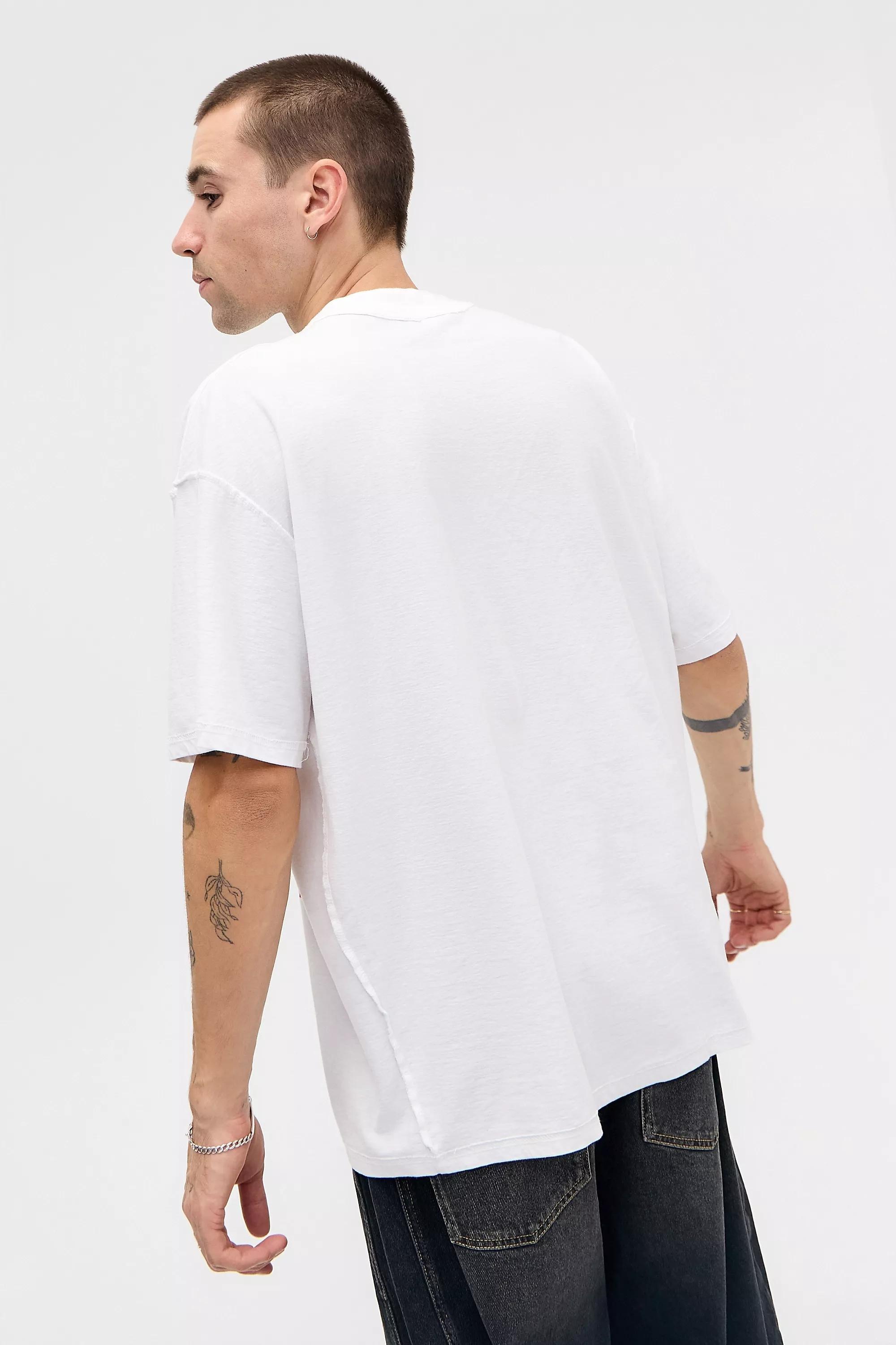 White Uo White Surf T-Shirt, WHT, large image number 3