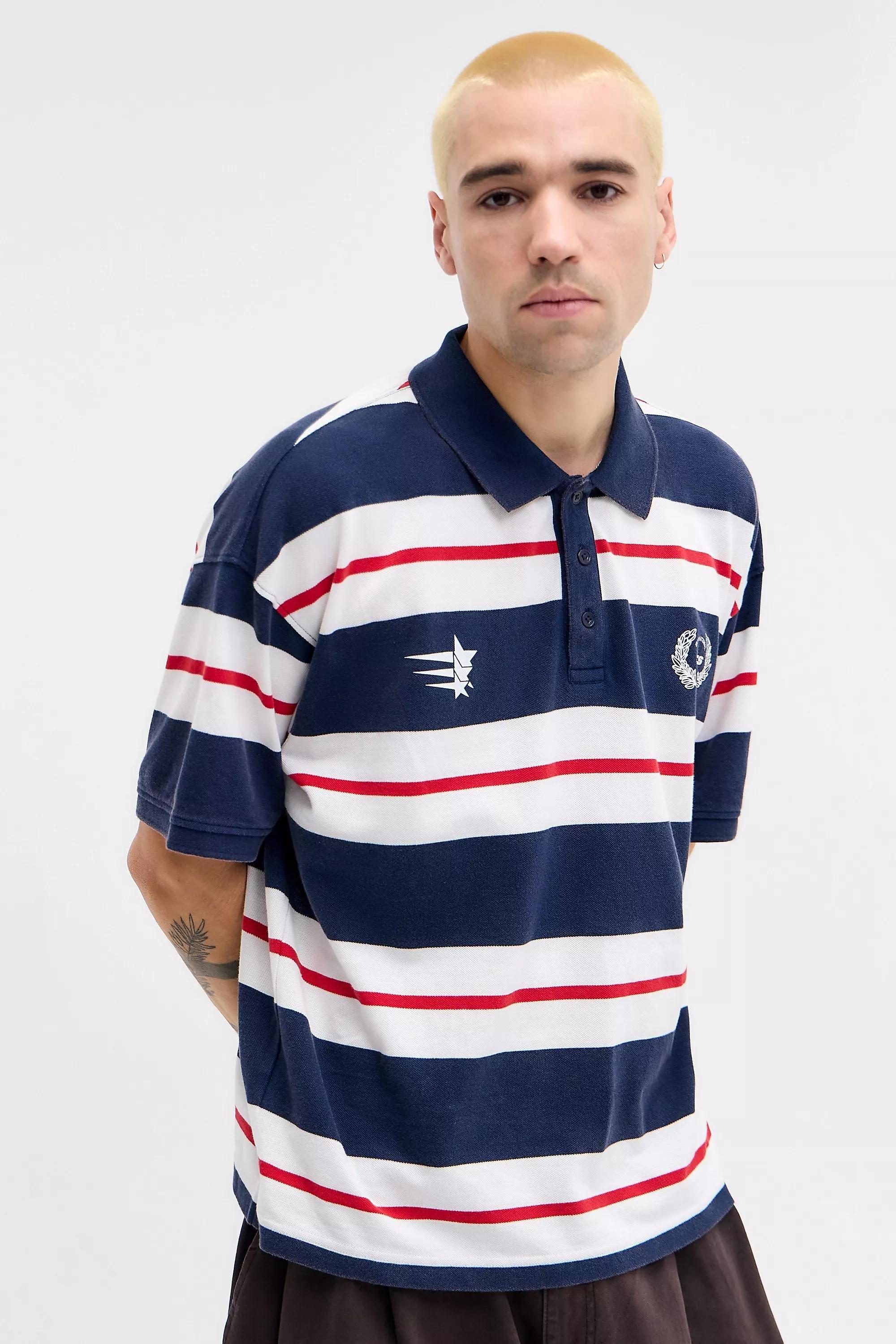 ASSORT iets frans... Stripe Piquأ&copy; Polo Shirt, ASSORT, large image number 1
