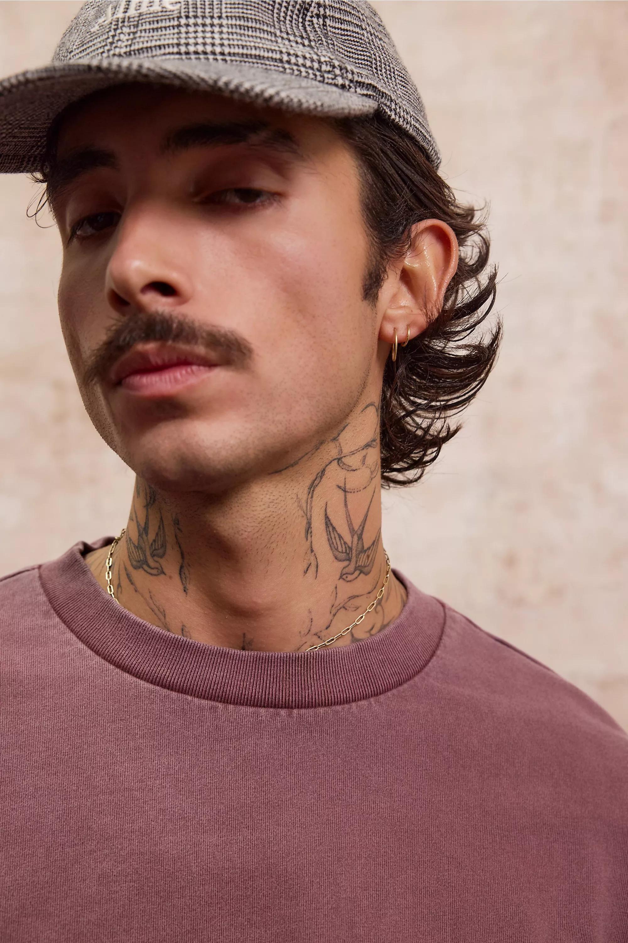 Burgundy Loom Long Sleeve T-Shirt, WINE, medium