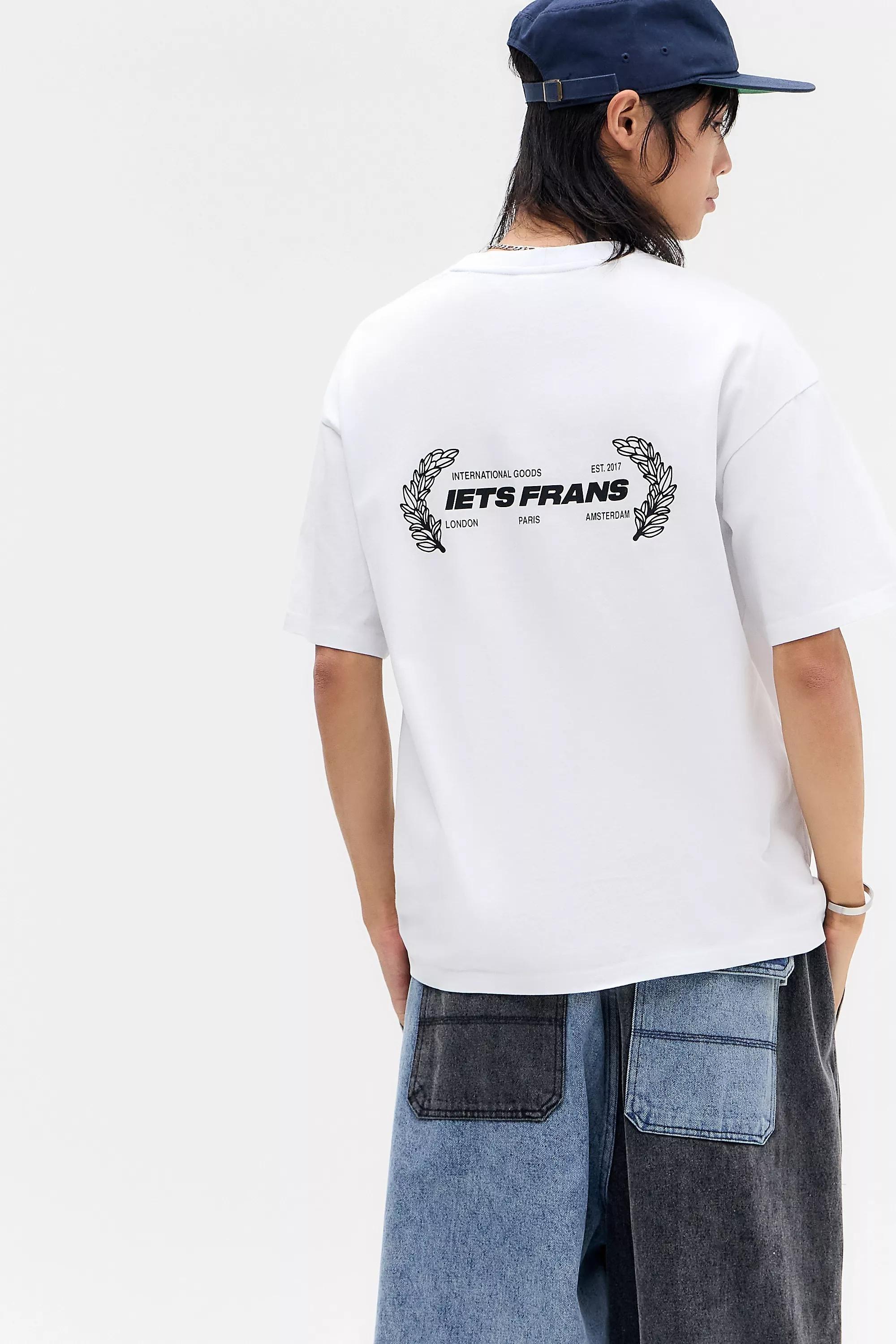 White iets frans... Wreath T-Shirt, WHT, medium