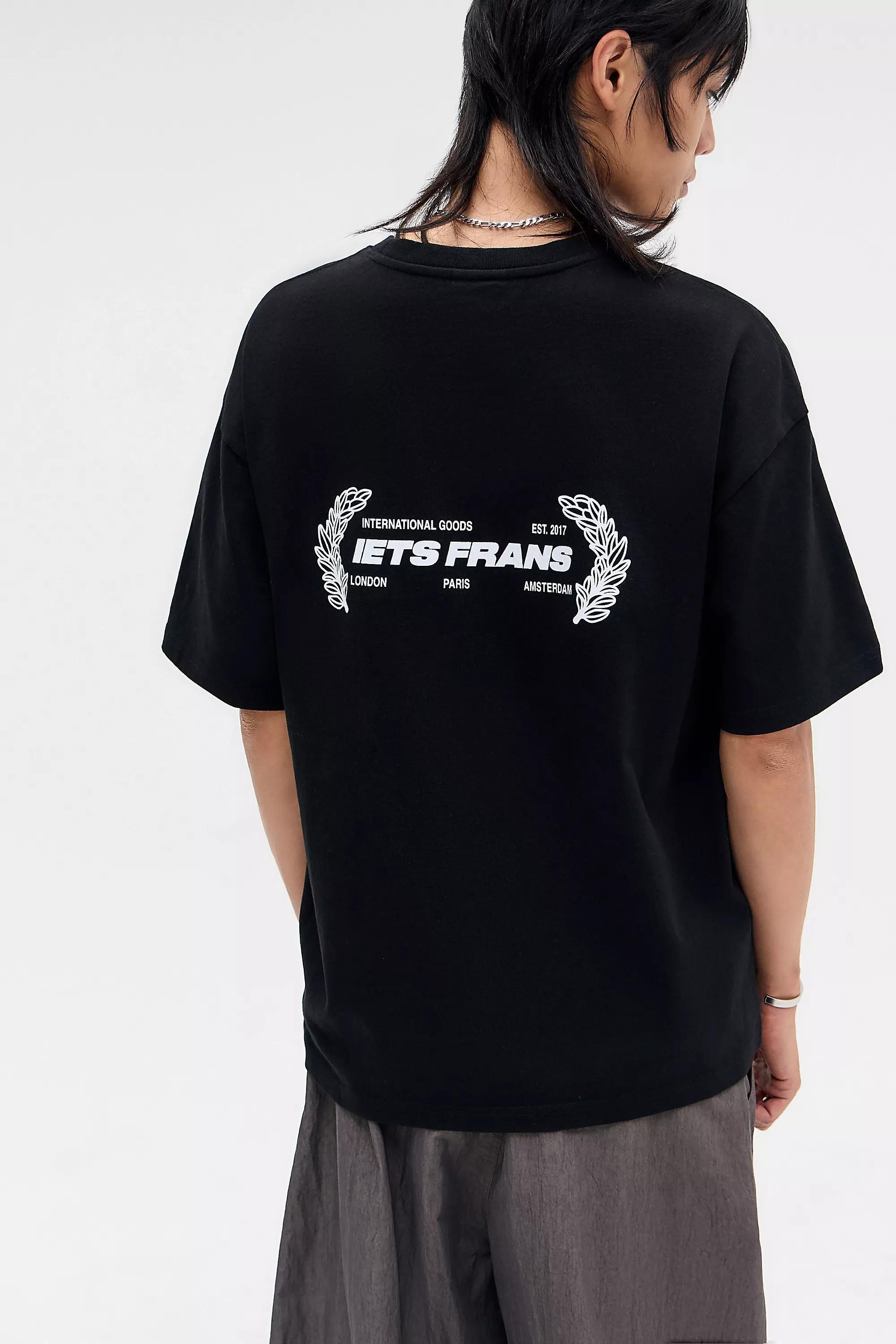 Black iets frans... Wreath T-Shirt, BLK, medium