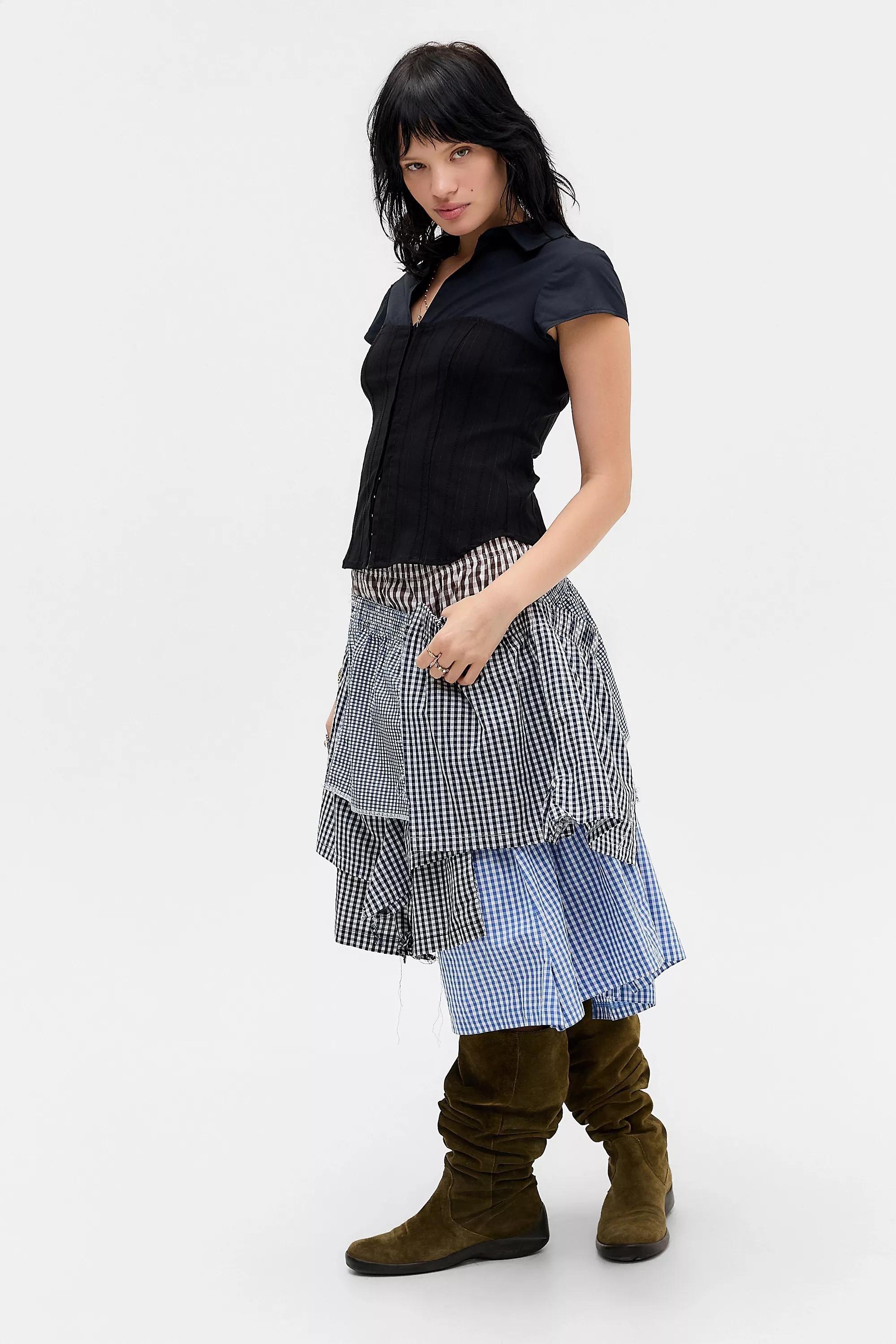 Black Silence + Noise Hybrid Shirt, BLK, large image number 1