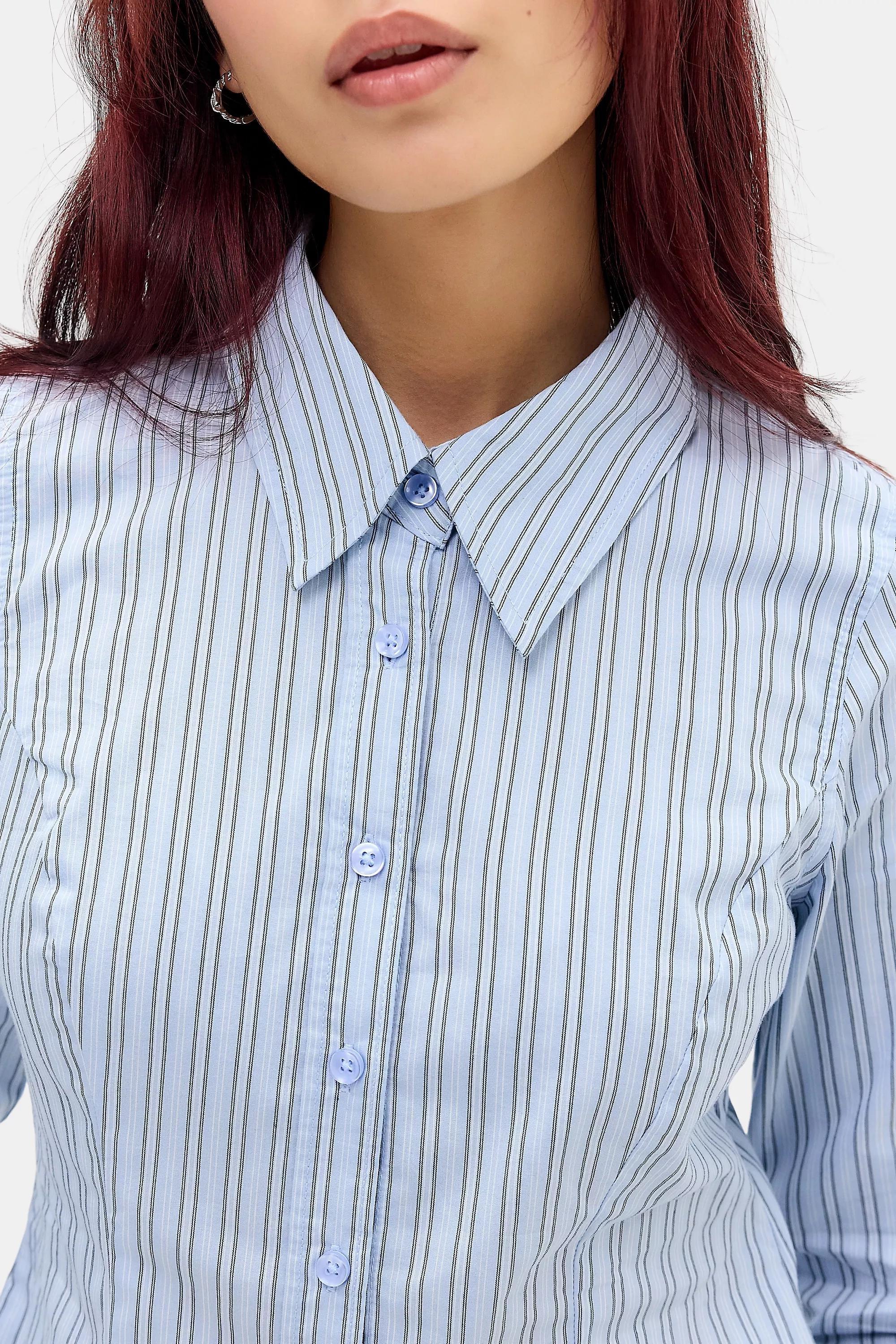 Grey Uo Leilani Detailed Shirt, GREY, large image number 1