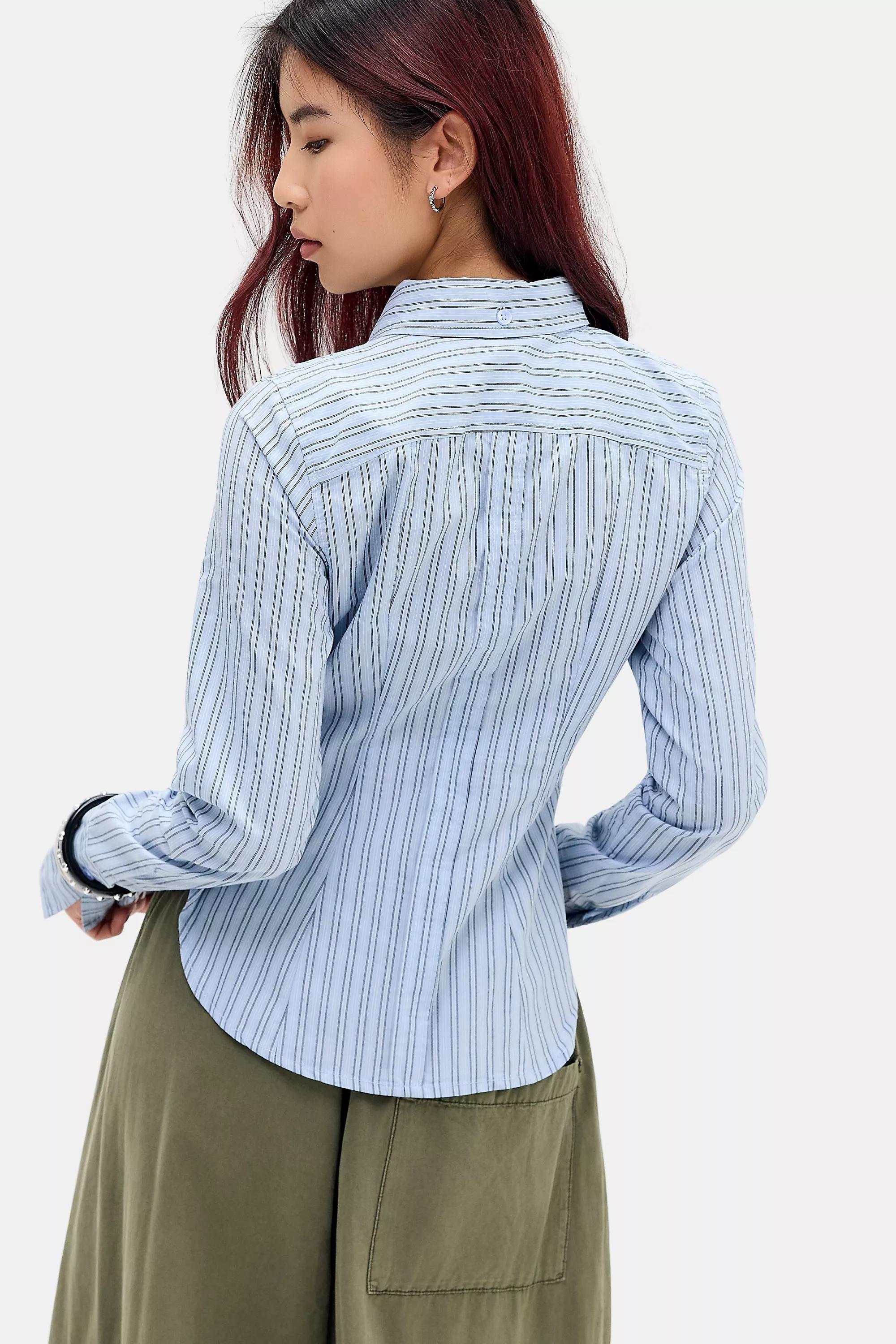 Grey Uo Leilani Detailed Shirt, GREY, large image number 3